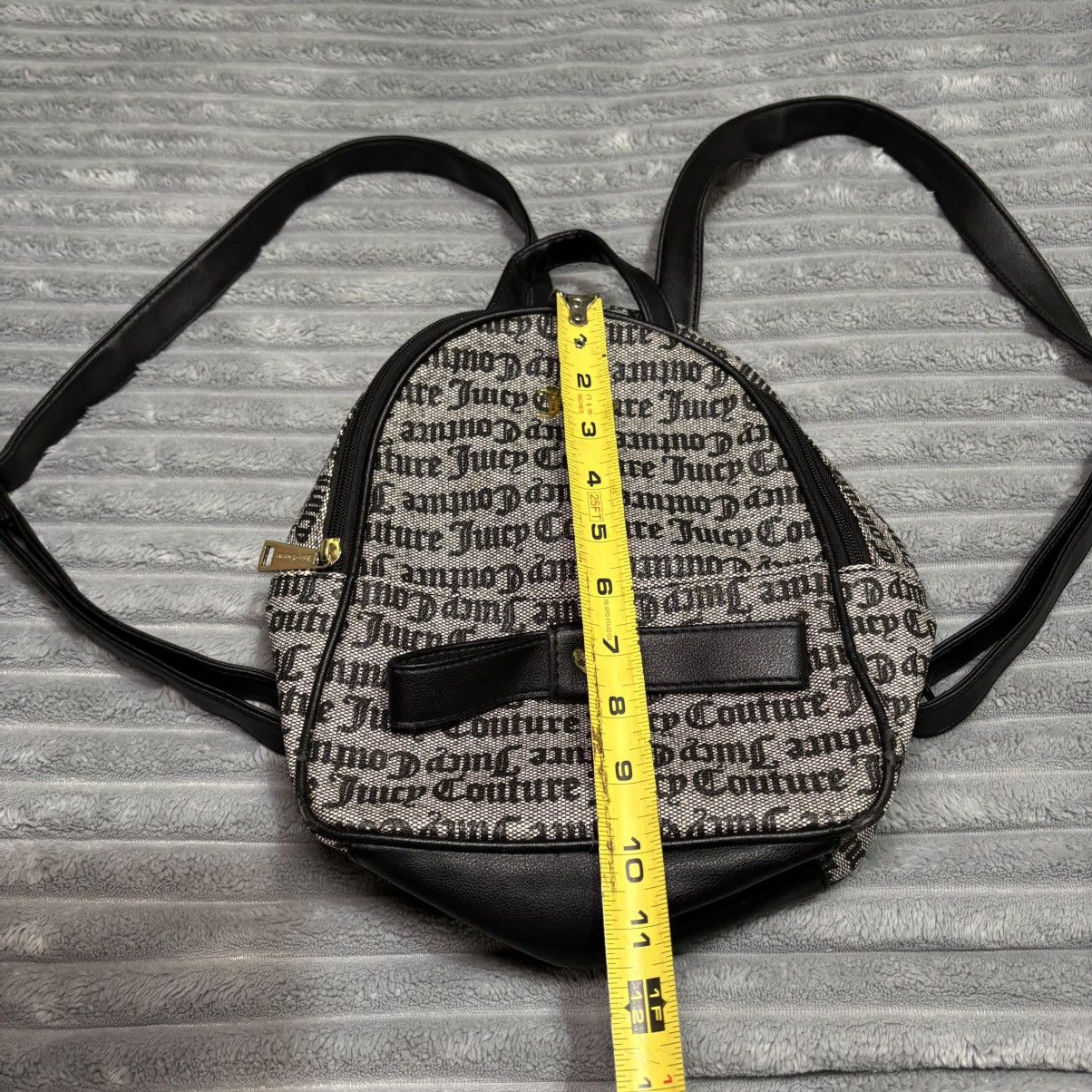 Juicy Couture Juicy Couture mini backpack black status gothic stripe Size ONE SIZE - 3 Thumbnail