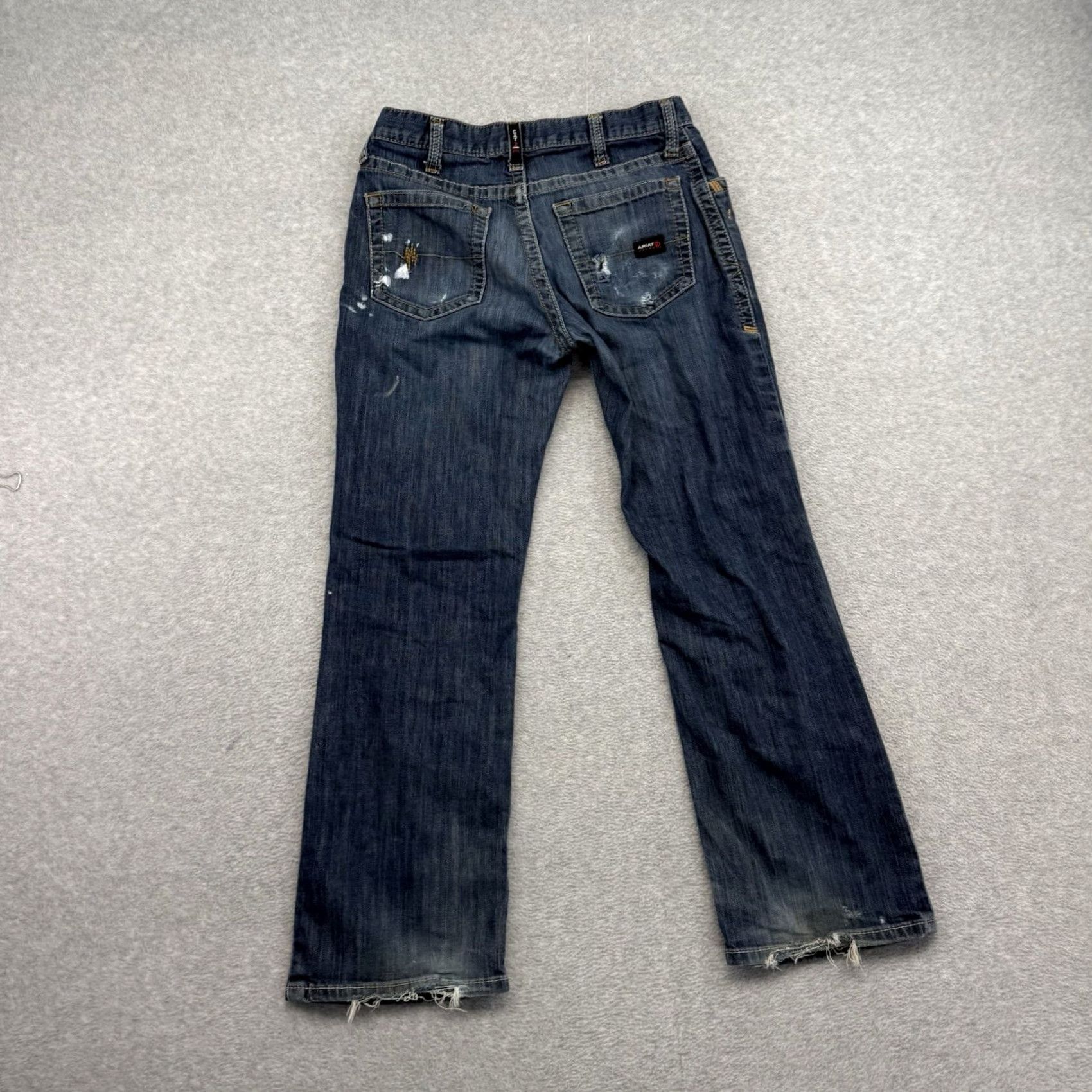 Ariat Ariat M4 Jeans Mens 30x30 Blue Relaxed Boot Cut Denim Workwear Painter Jeans 5-Pocket Design Mens Size US 30 / EU 46 - 7 Thumbnail