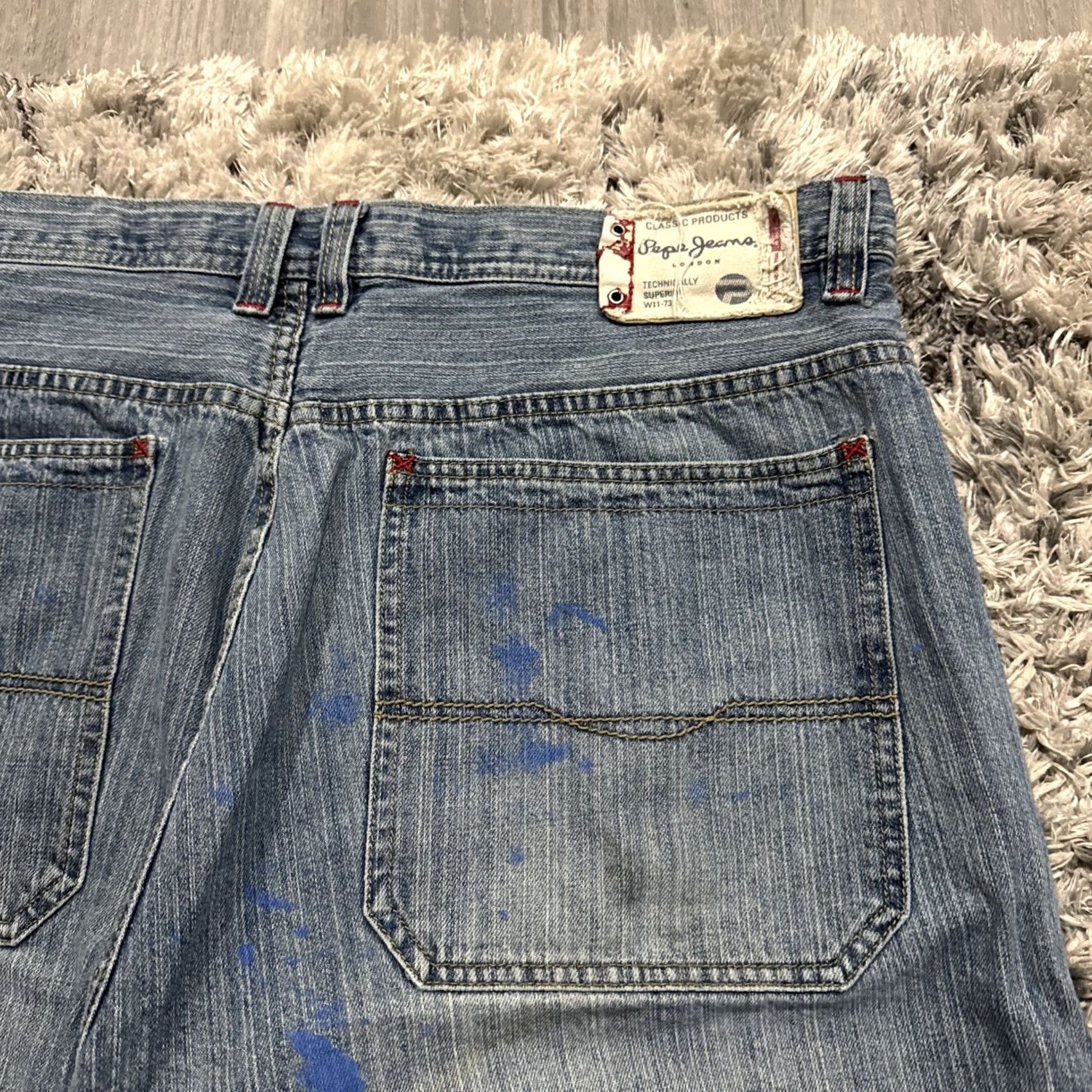 Pepe Jeans VINTAGE Pepe Jeans 90s London Blue Denim Embroidered Jorts Jean Shorts Men Size 40 Size US 40 / EU 56 - 3 Thumbnail