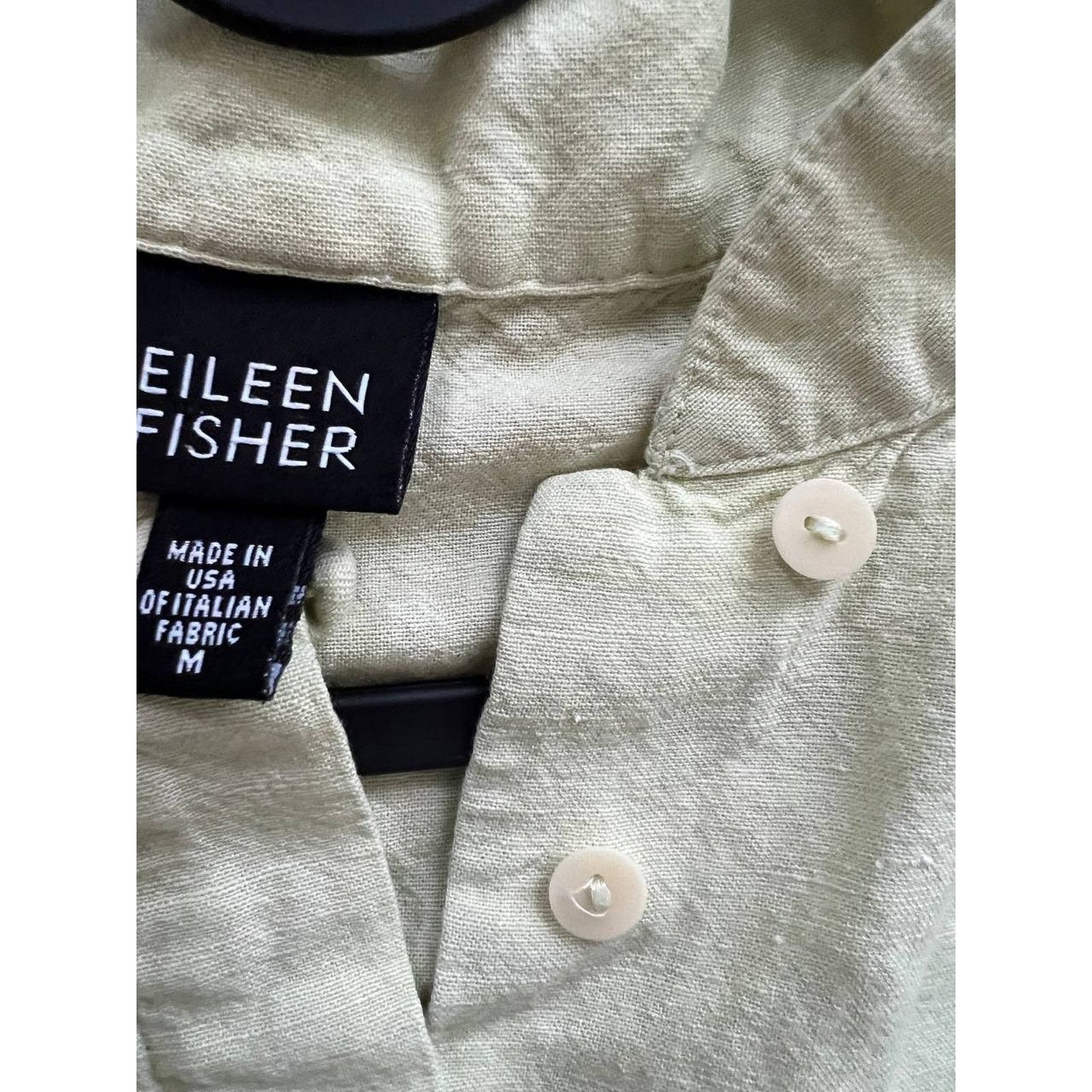 Eileen Fisher Eileen Fisher linen button down USA made top shirt M A001469 Size M / US 6-8 / IT 42-44 - 4 Thumbnail