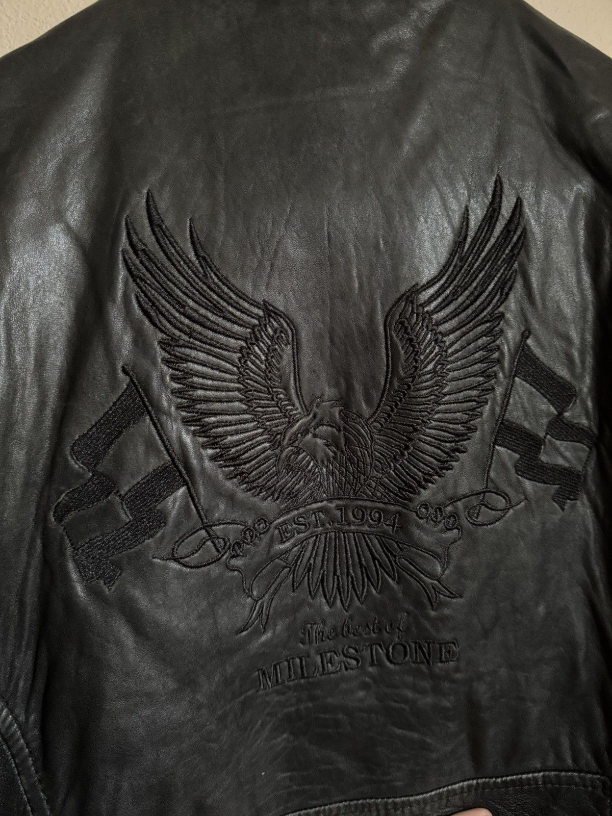 Milestone Milestone Leather Jacket L Limited Edition Handmade Vintage Size US L / EU 52-54 / 3 - 3 Thumbnail