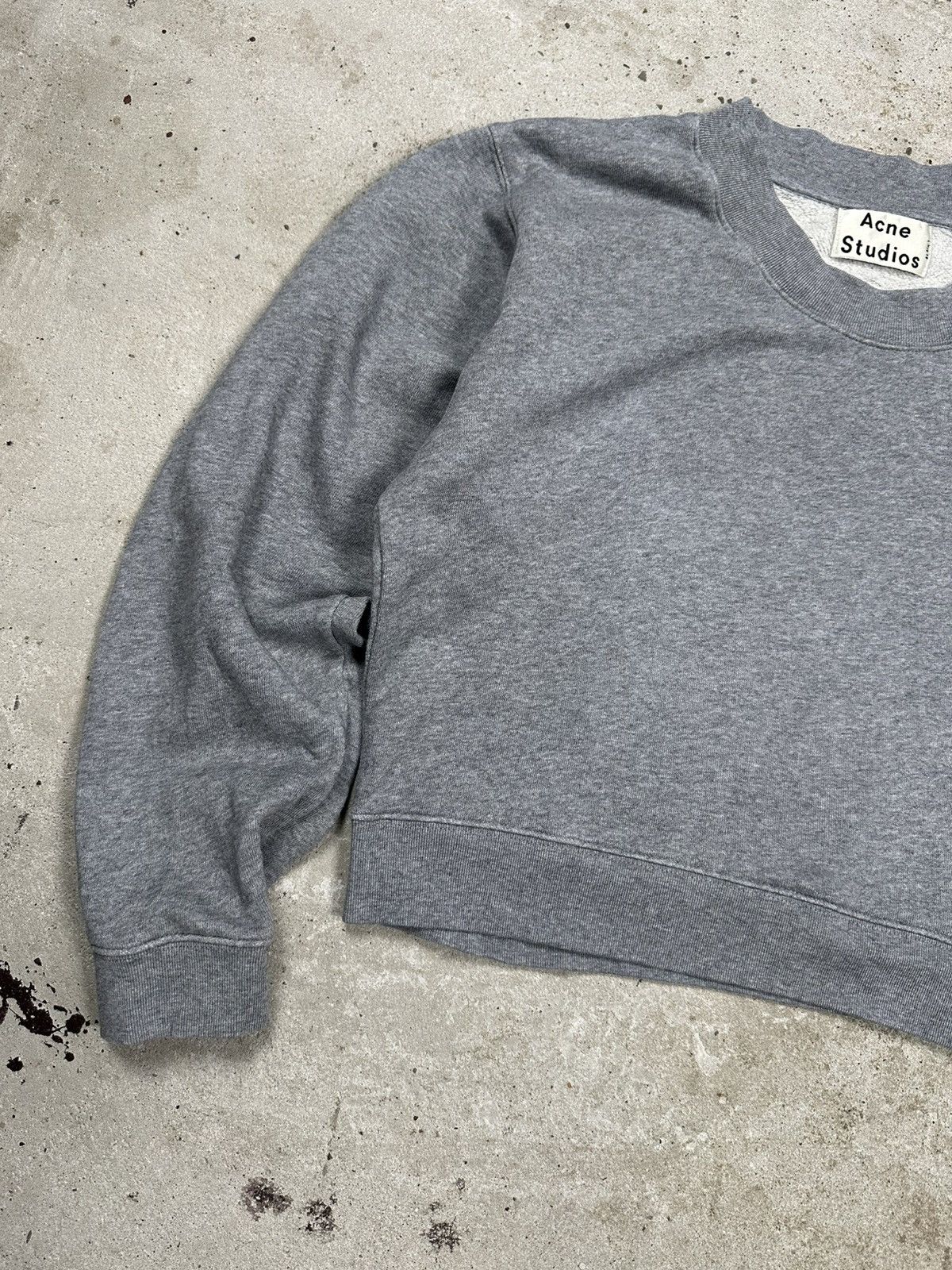 Acne Studios Acne Studios Bird Z Fleece PSS14 Cropped Crewneck Zipper Size S / US 4 / IT 40 - 4 Thumbnail