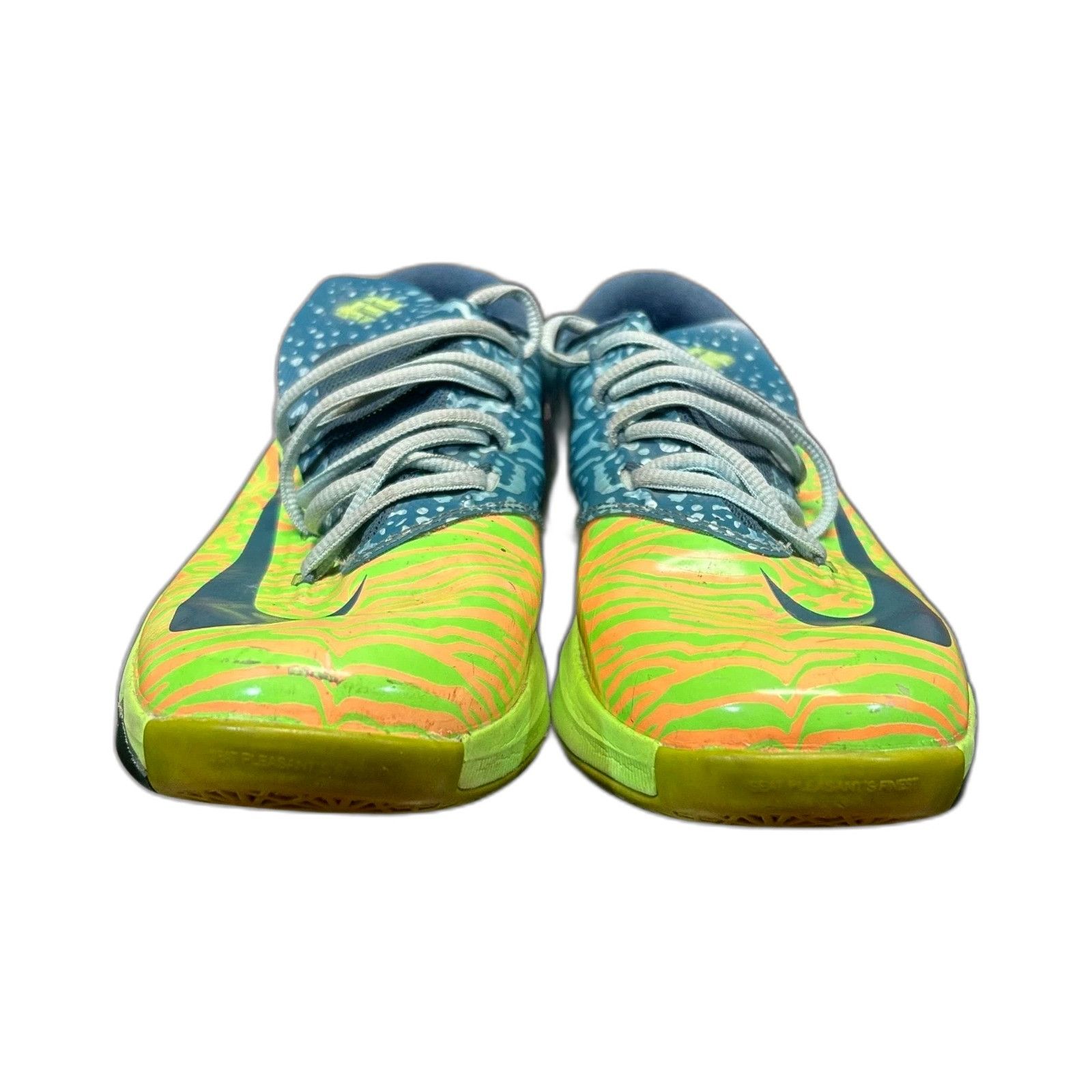 Nike Nike KD 6 Kevin Durant "Liger" 599477-302 Green Basketball S Size US XXS / EU 40 - 3 Thumbnail