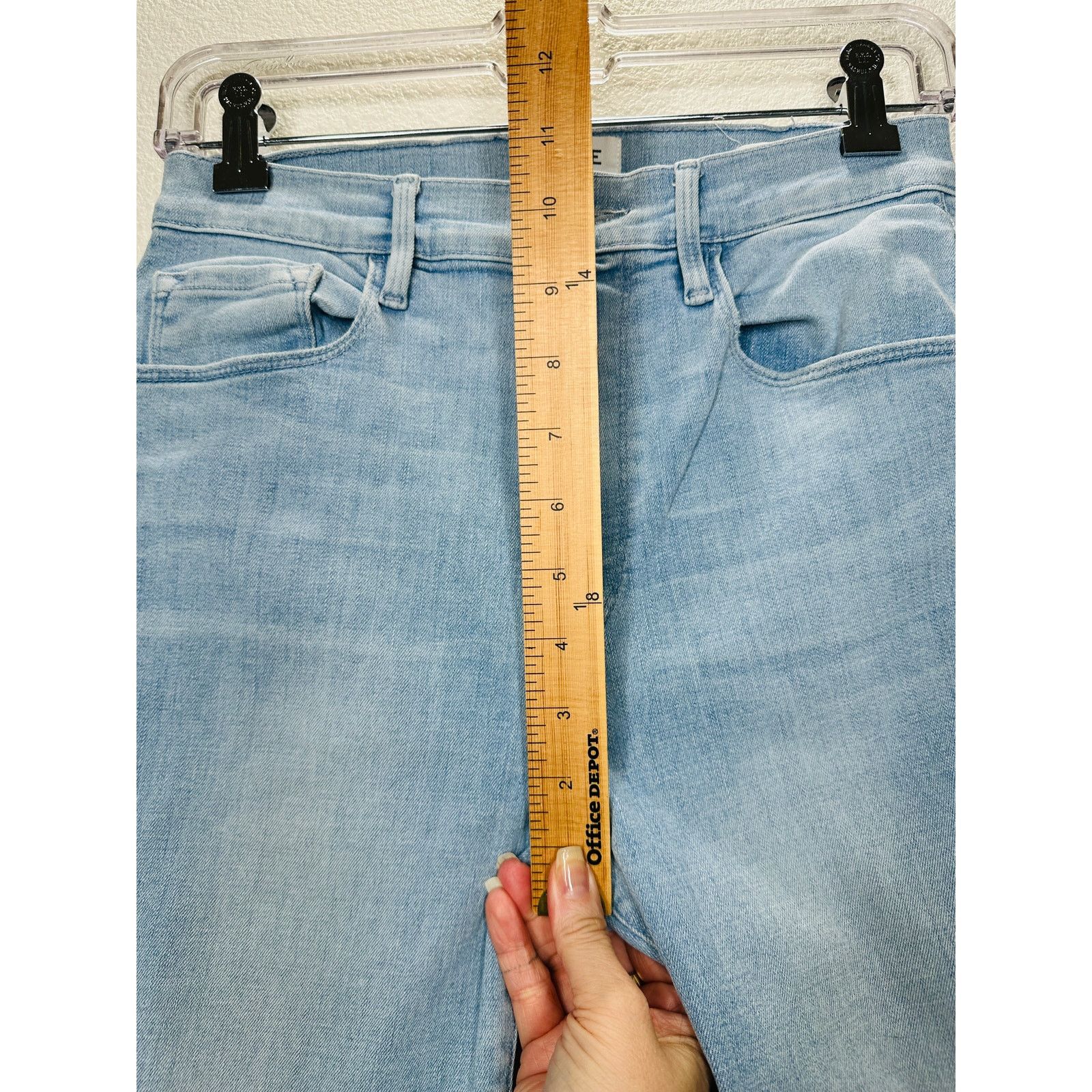Frame Frame Light Wash Ali High-Rise Cigarette Denim Jeans 28 Size 28" / US 6 / IT 42 - 14 Thumbnail
