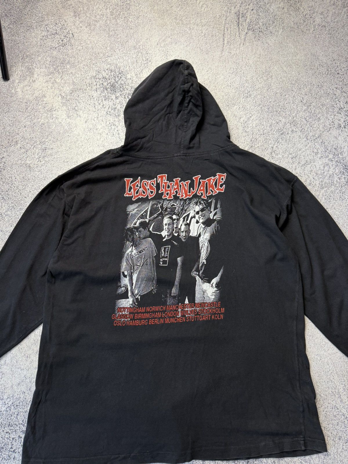 Vintage Less Than Jake Vintage Tour Hoodie 90 Ska Punk Band Merch Size US L / EU 52-54 / 3 - 17 Thumbnail