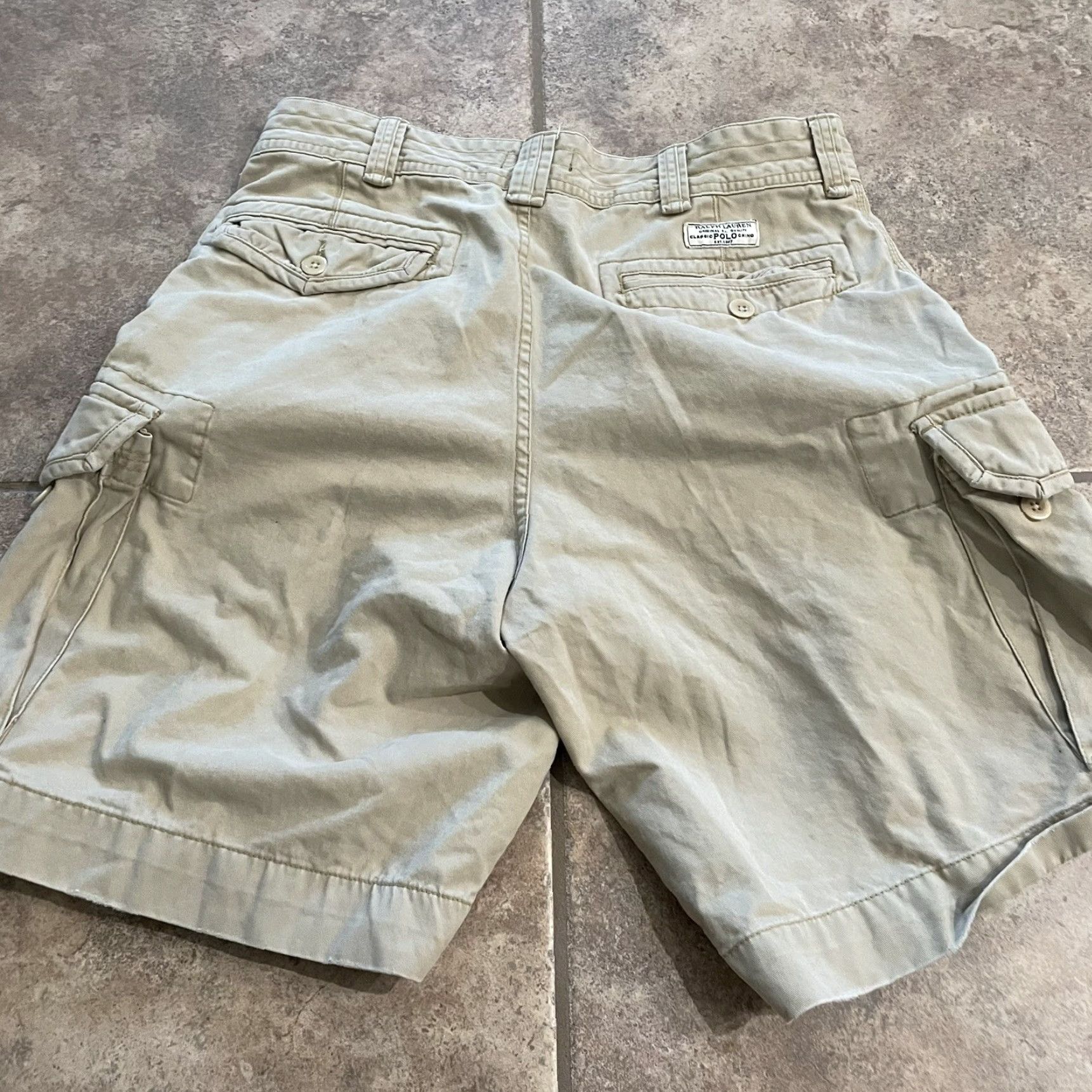 Polo Ralph Lauren Polo Ralph Lauren Cargo Shorts Mens 35 Beige 100% Cotton Size US S / EU 44-46 / 1 - 5 Thumbnail