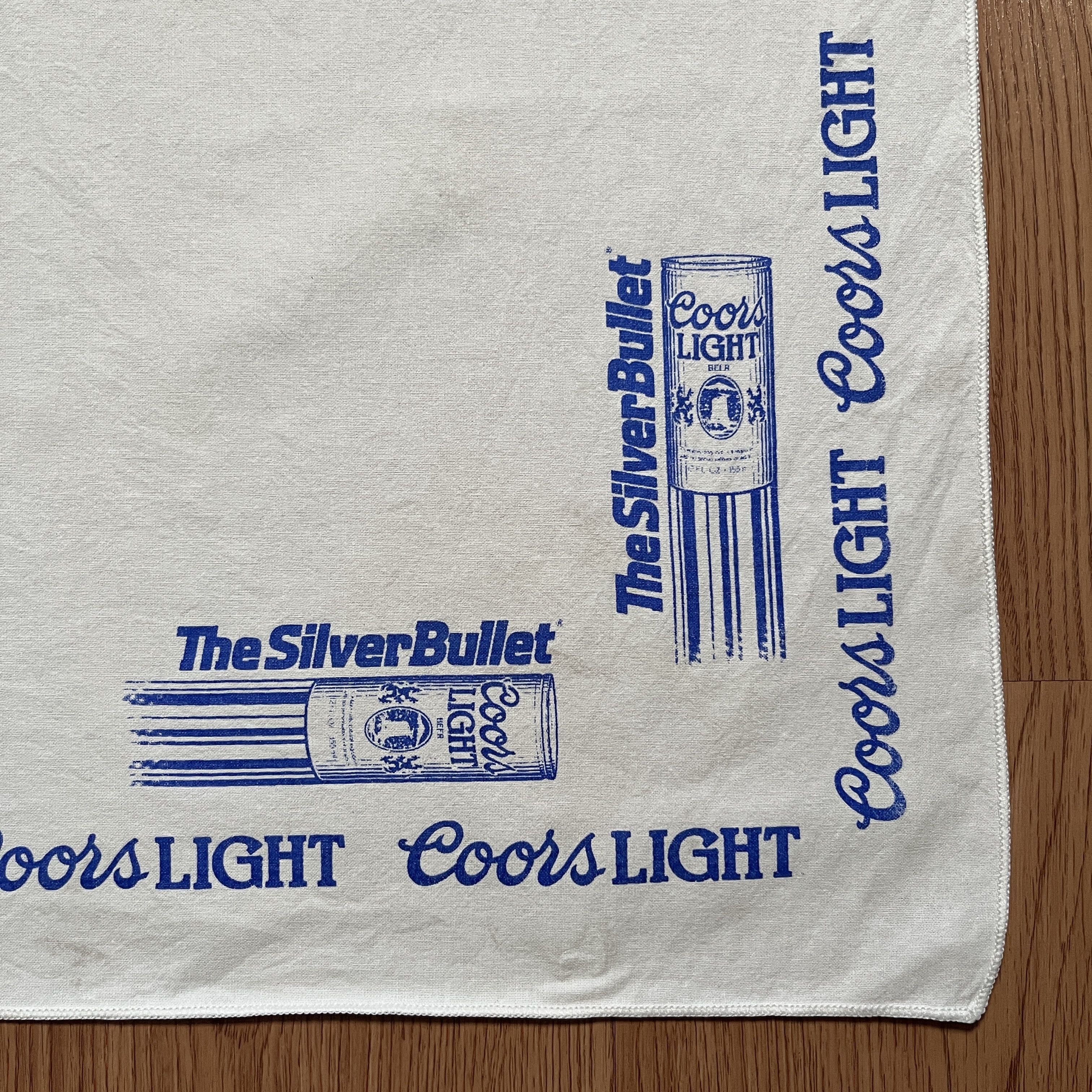 Vintage Vintage Coors Light The Silver Bullet Handkerchief Size ONE SIZE - 2 Thumbnail