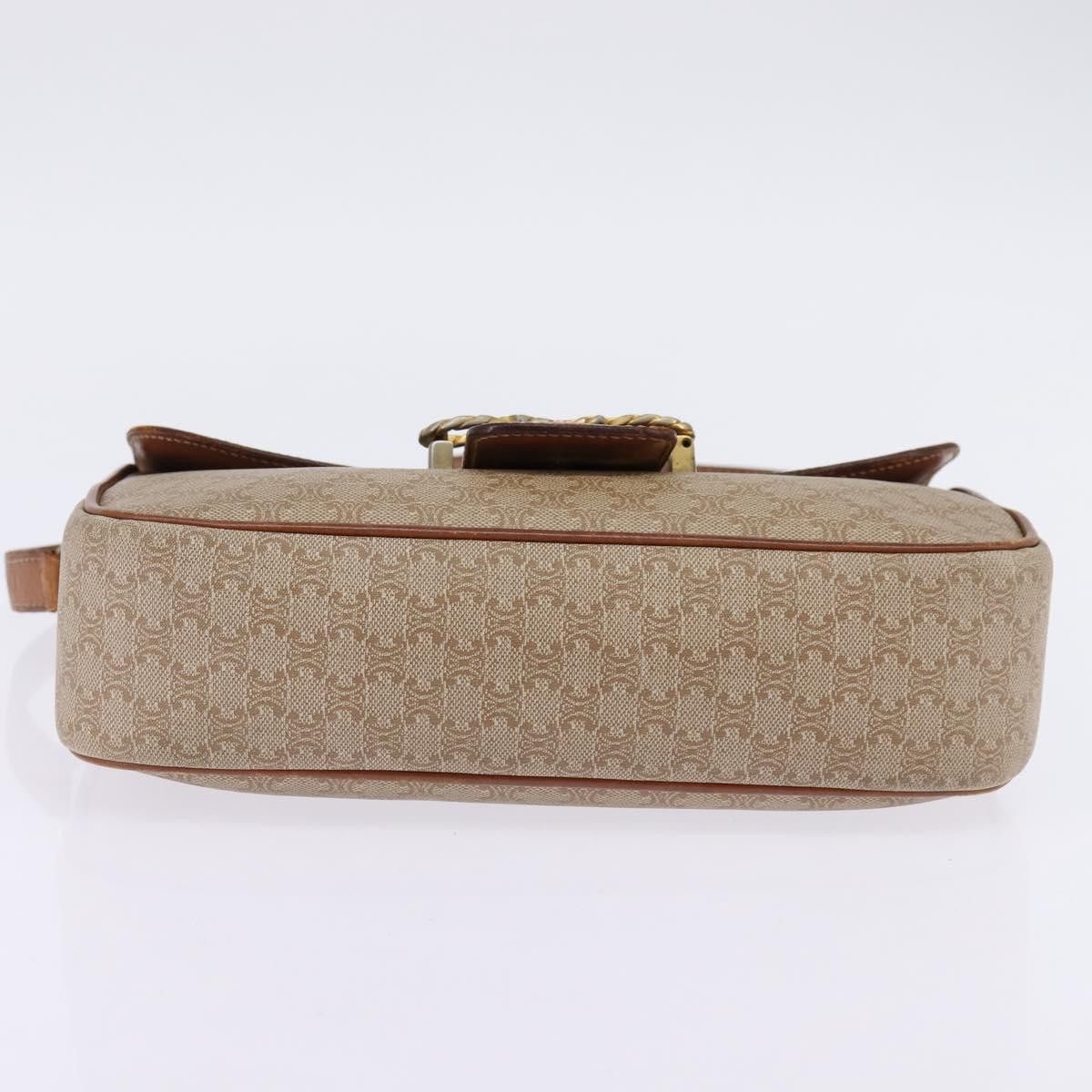 Celine CELINE Macadam Canvas Shoulder Bag Pvc Beige Gold Size ONE SIZE - 9 Thumbnail