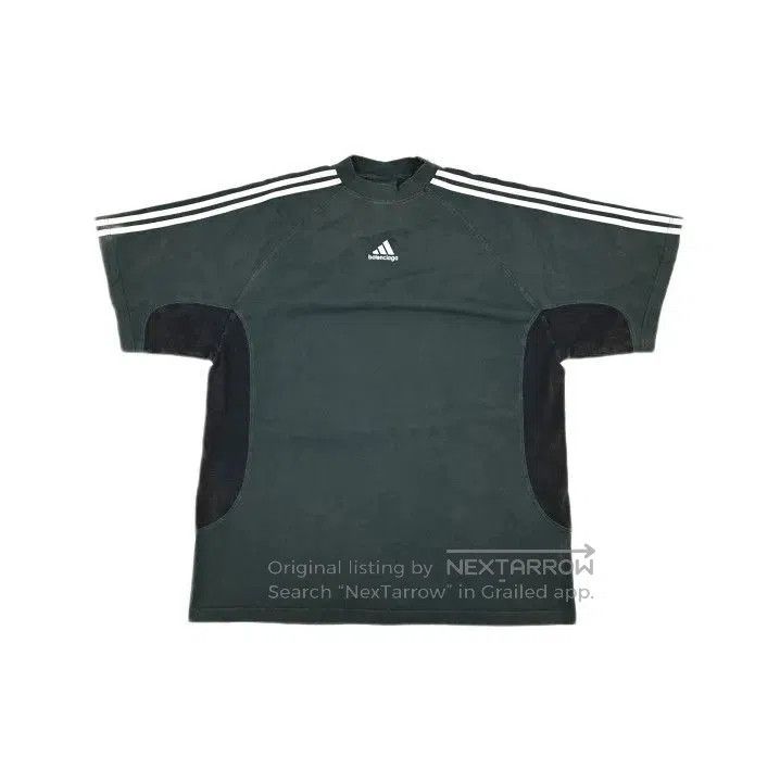 Balenciaga Balenciaga x Adidas Green Logo T. Size US M / EU 48-50 / 2 - 2 Thumbnail