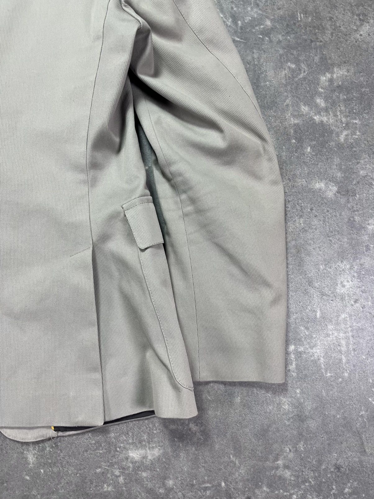 Gucci Gucci Ivory Pocket Logo Heavy Cotton Twill Blazer Jacket 52 Size 52R - 10 Thumbnail