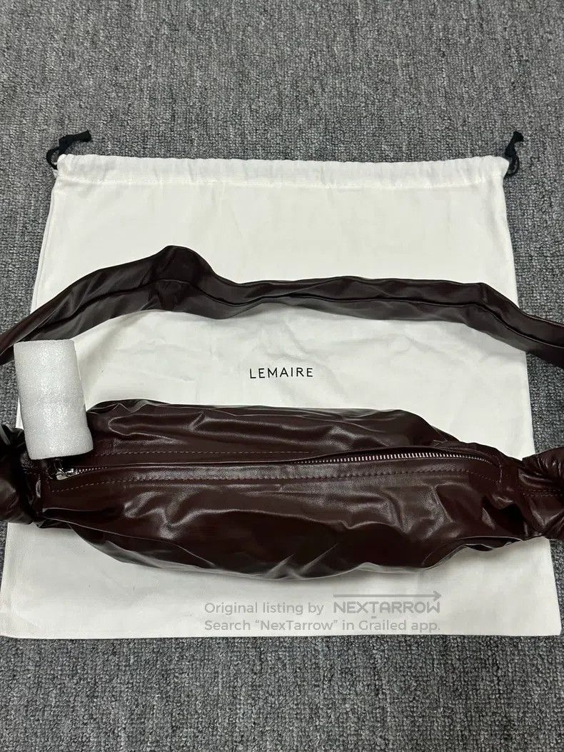 Lemaire LEMAIRE Small Paper Leather Horn Bag Size ONE SIZE - 5 Thumbnail