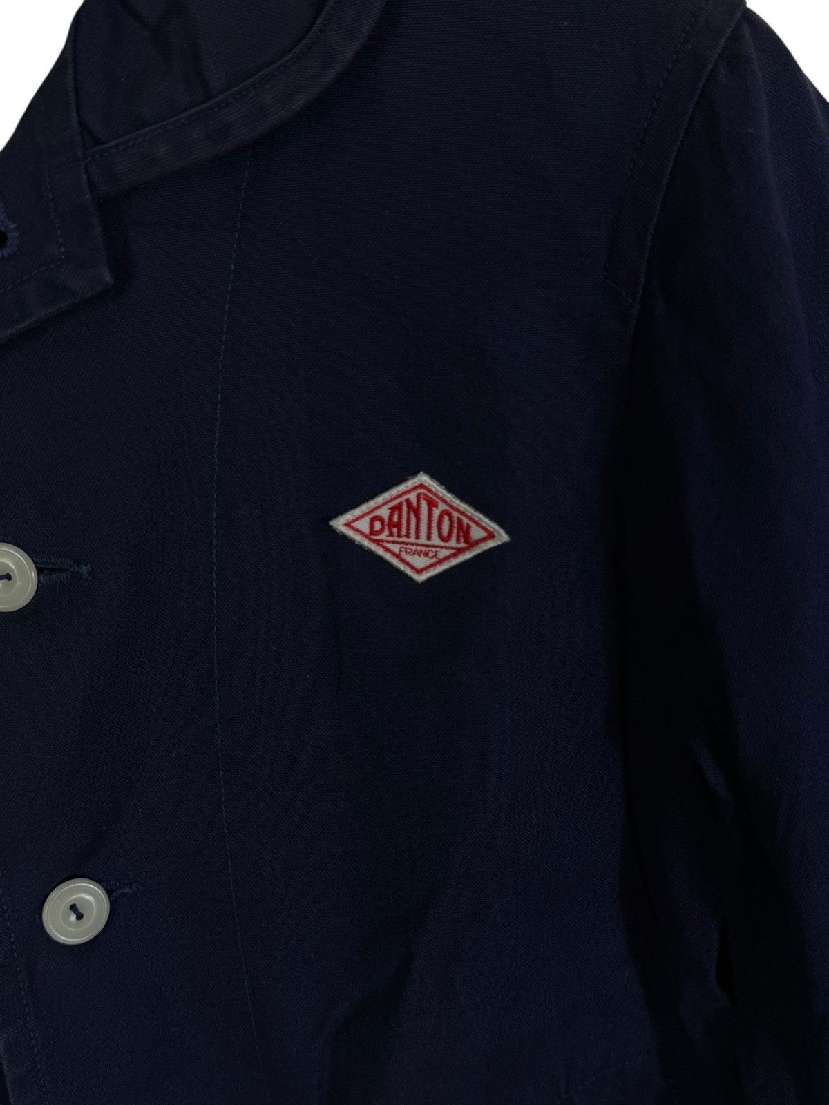 Danton Vintage Danton shawl collar work jacket in navy. Size US M / EU 48-50 / 2 - 7 Thumbnail