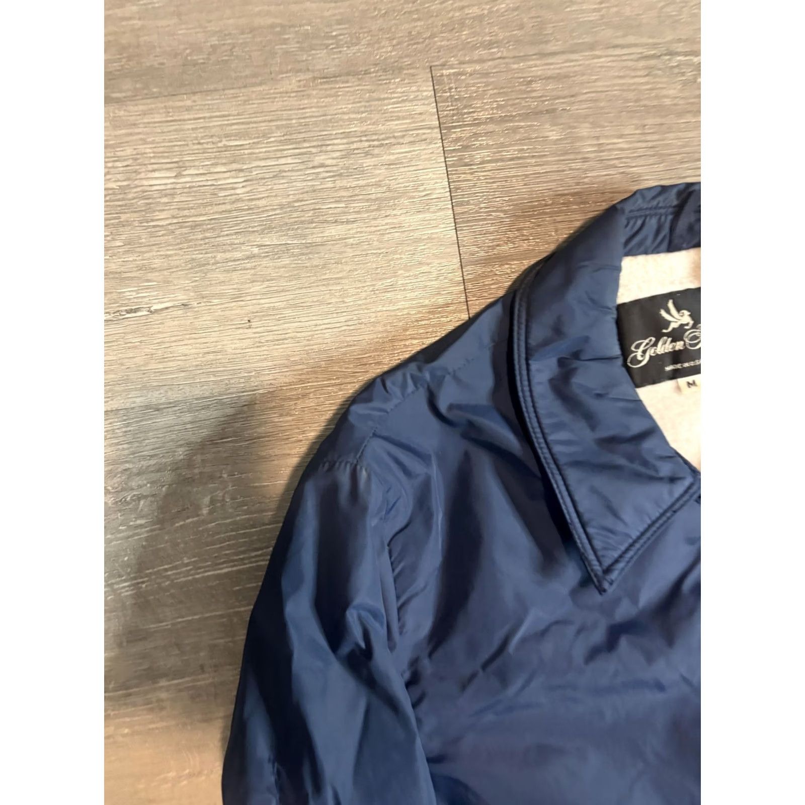 Vintage VINTAGE Golden Fleece Jacket Mens M Blue Nylon Fleece Lined Windbreaker USA Short Size US M / EU 48-50 / 2 - 2 Thumbnail