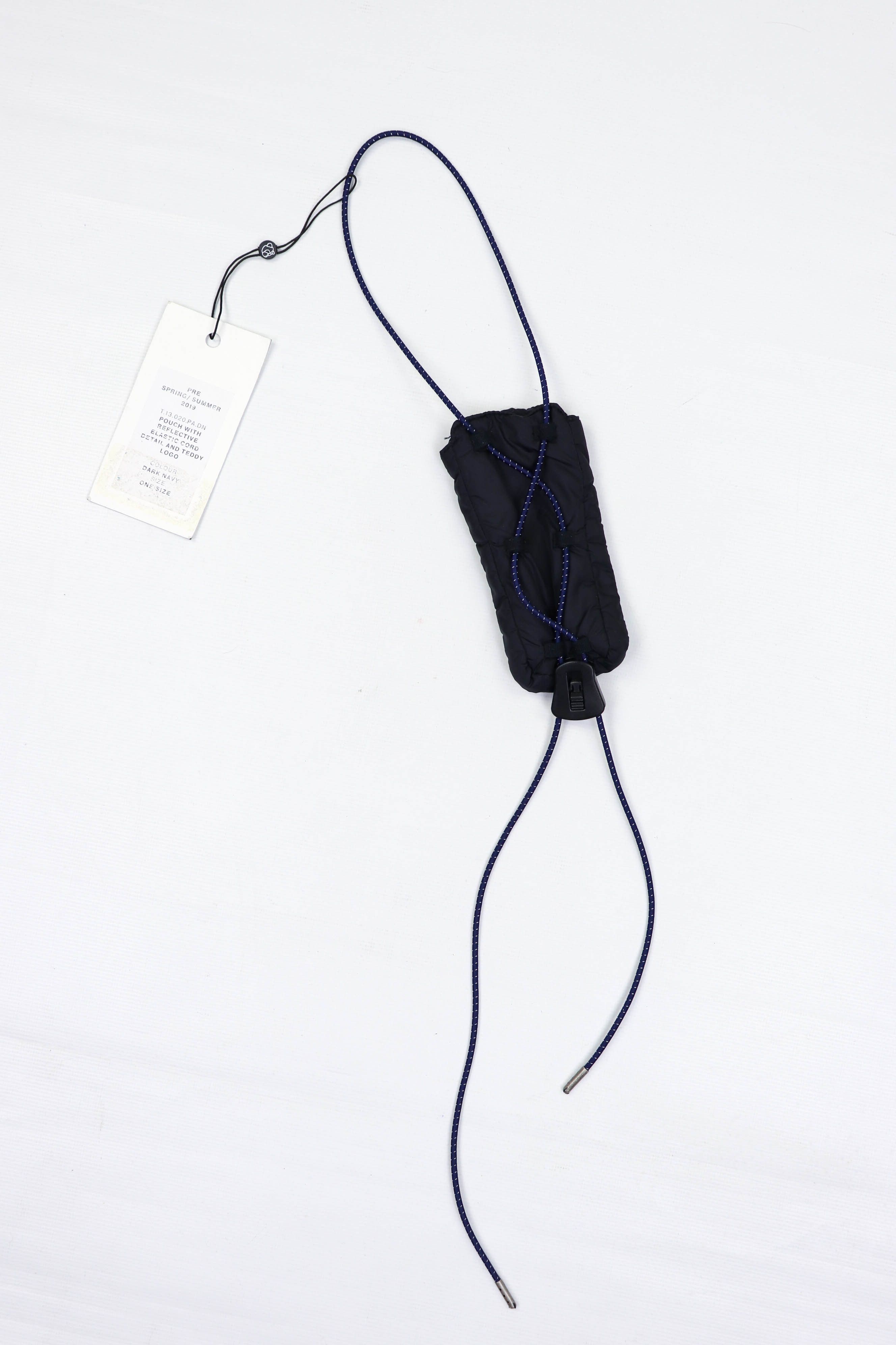 Tonsure Tonsure S/S 2019 Dark Navy Elastic Cord Detail Pouch Size ONE SIZE - 3 Thumbnail
