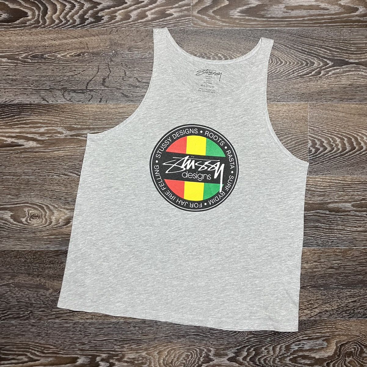 Stussy STÜSSY Designs Roots Rasta Surf Rydim Graphic Print Tank Top Size US M / EU 48-50 / 2 - 1 Thumbnail