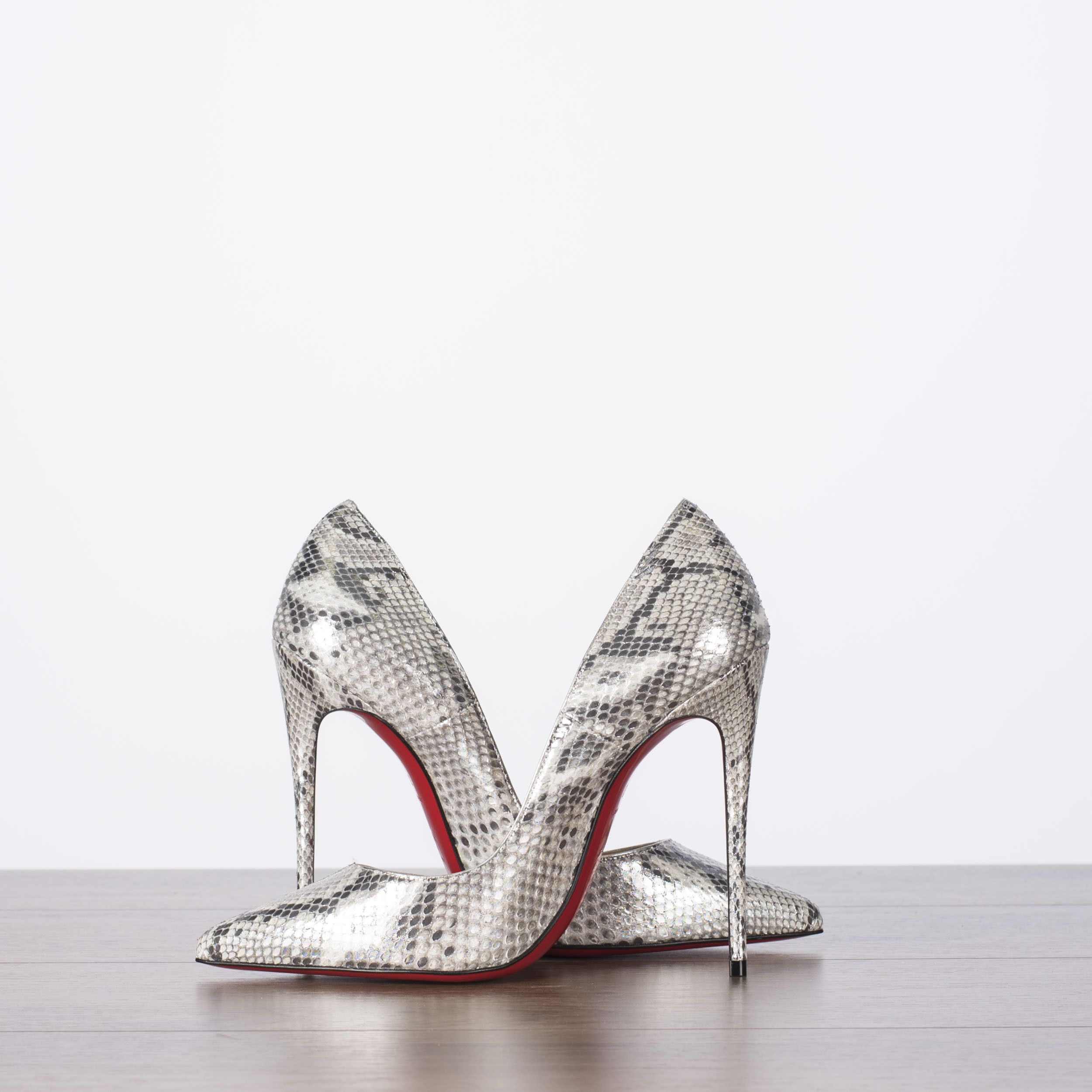 Christian Louboutin So Kate 120 Roccia Python Glacier High Heel Pumps Size US 7 / IT 37 - 9 Thumbnail