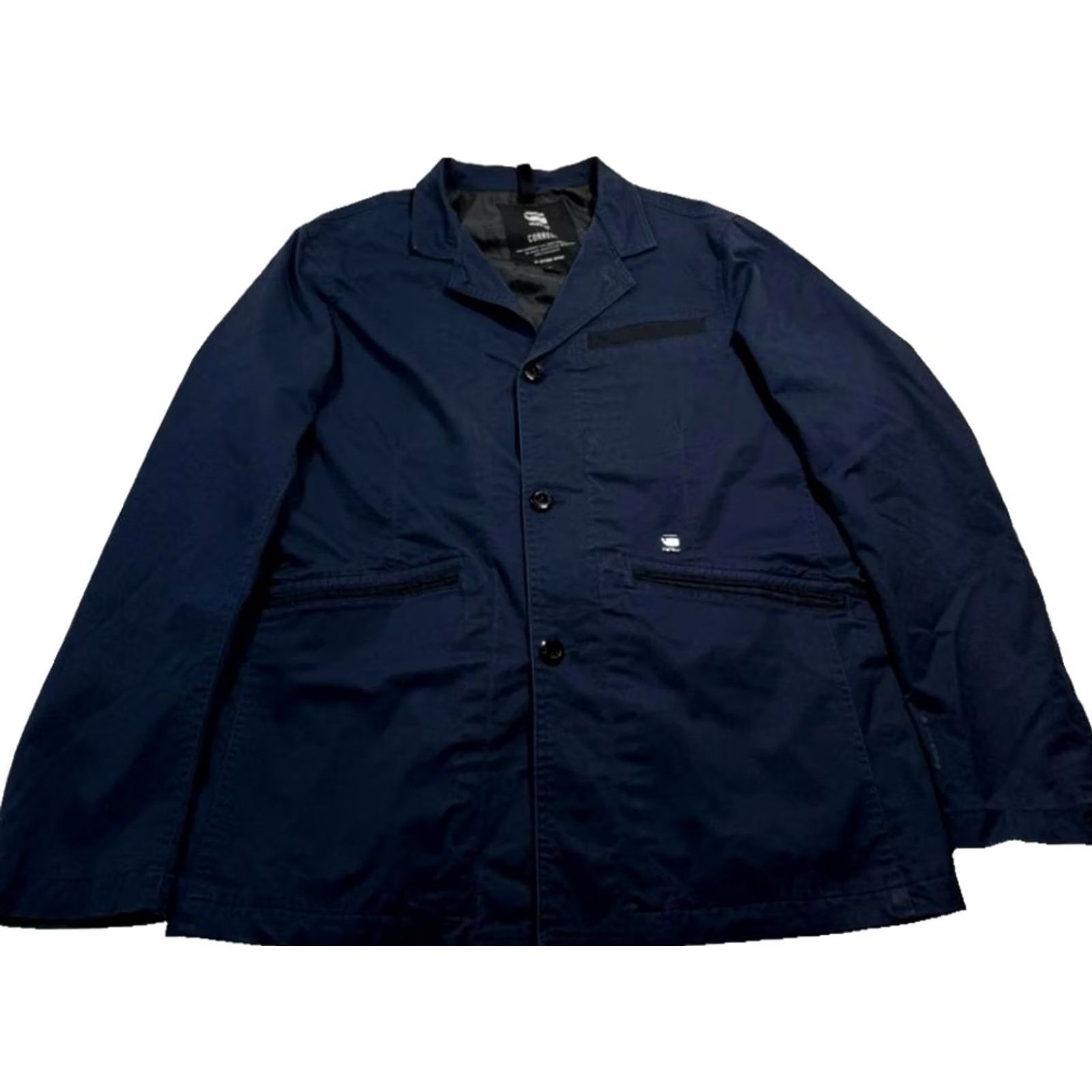 G-Star G-Star Raw Men’s Blue Button Front Jacket Coat XL Regular Denim Cotton Lining Cotton Vintage No Jacket Men Bomber Style Spring Fall Winter Shirt? Size US XL / EU 56 / 4 - 2 Thumbnail