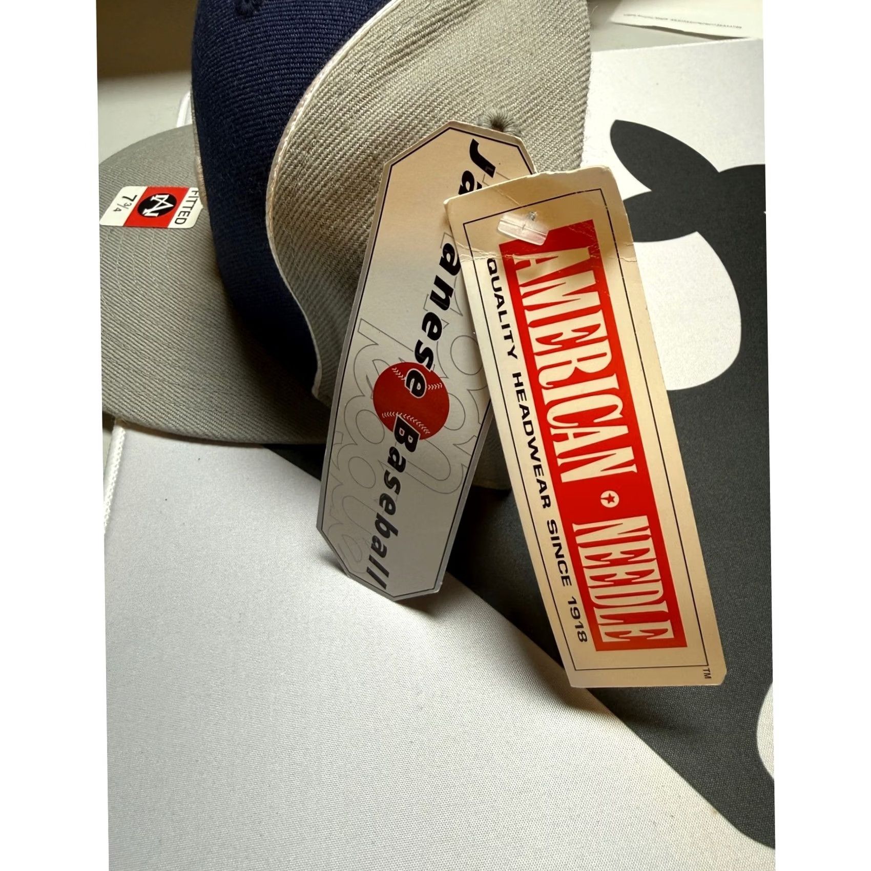 American Needle American Needle Hat Mens 7 3/4 Navy Gray Donald Duck Fitted Baseball Cap Disney NPB Marine Blue Grey Two-Tone Bill Mens Size ONE SIZE - 5 Thumbnail