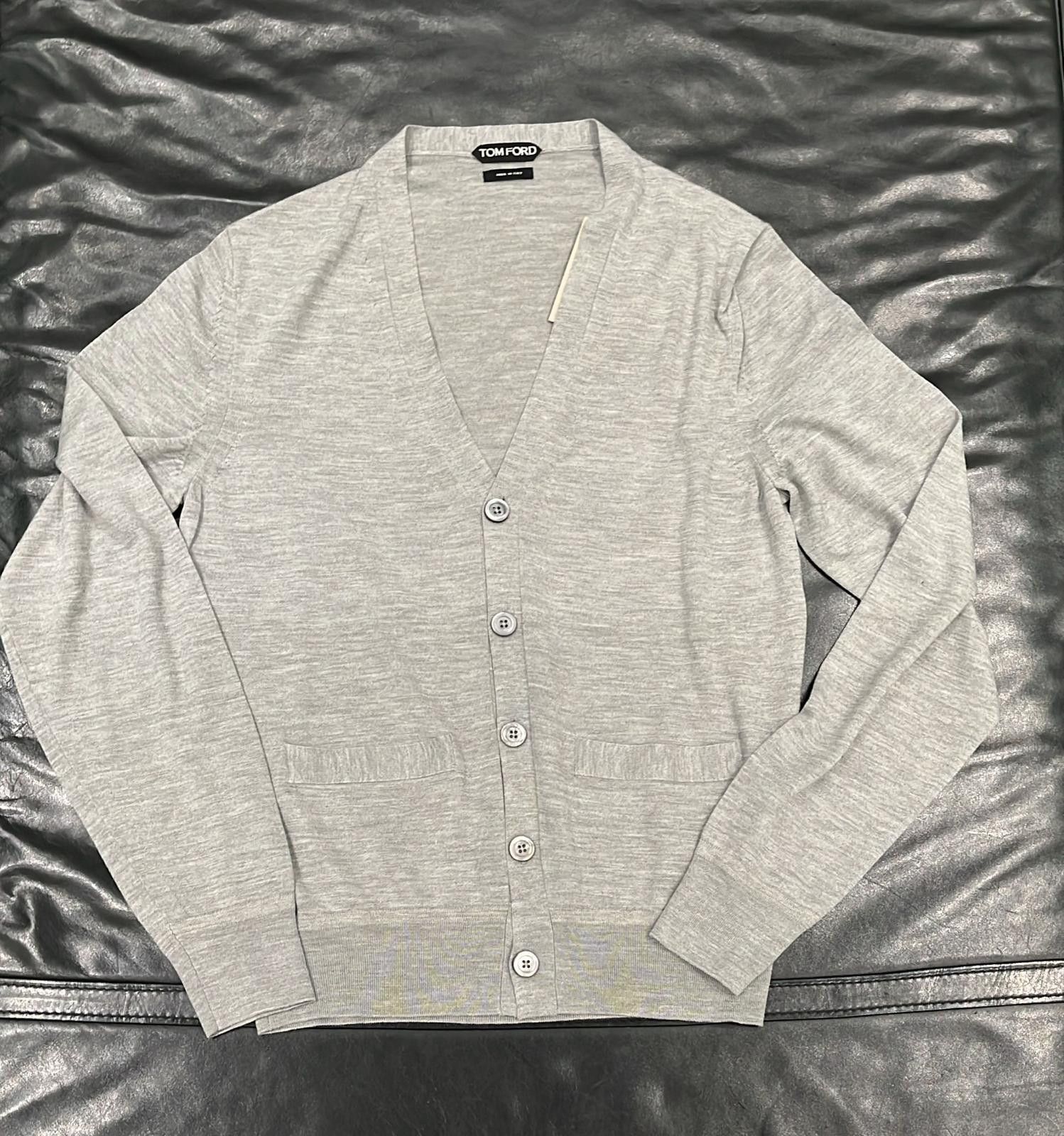 Tom Ford o1loc1c0825 TFK155 Cardigan in Grey Size US M / EU 48-50 / 2 - 1 Preview