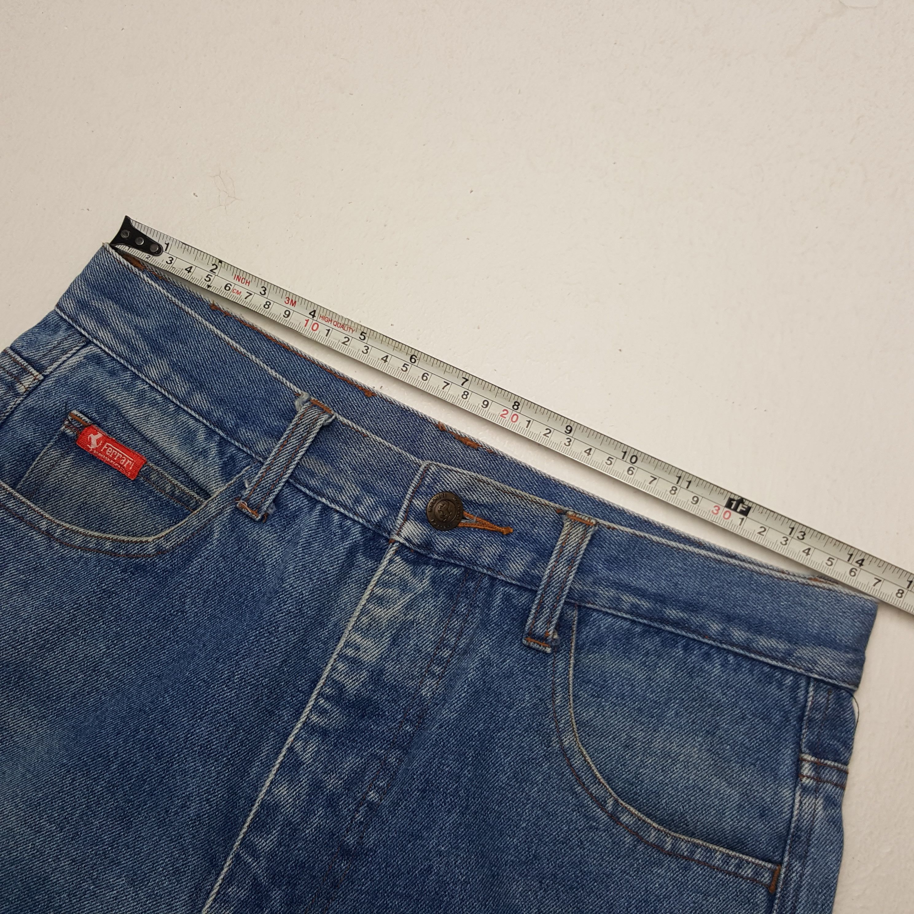 Ferrari × Vintage Vintage Ferrari Magneti Marelli Denim Jeans Size US 29 - 7 Thumbnail