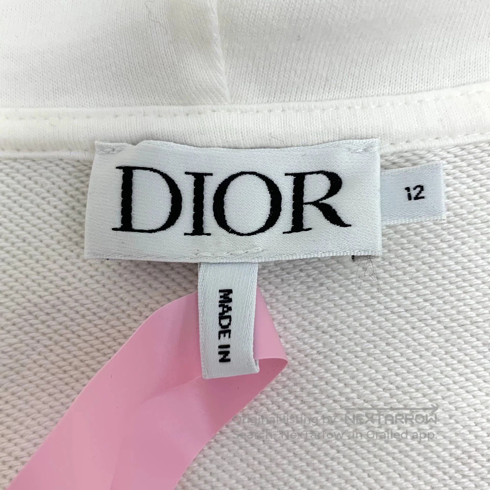 Dior dior white logo hoodie zip-up jacket. Size US M / EU 48-50 / 2 - 5 Thumbnail