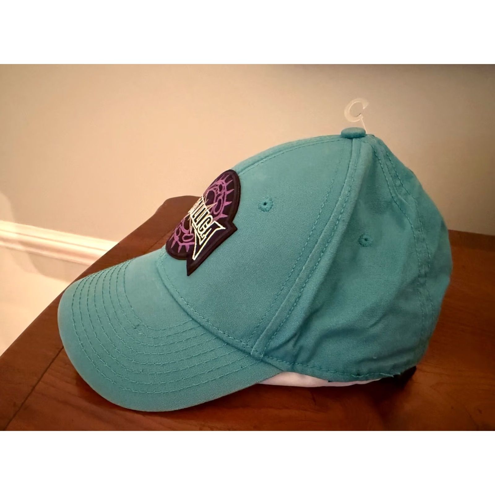 Helly Hansen Metallica Hat Cap Strapback Adjustable Embroidered Metal Band Rock Patch Leather Mens One Size Turquoise Twill Cotton Baseball Cap Vintage no N/A Size ONE SIZE - 2 Thumbnail