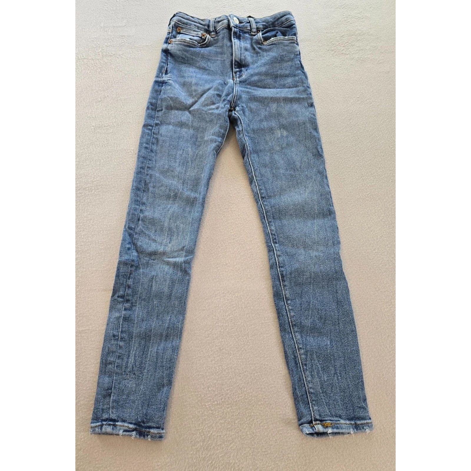 Zara Zara Jeans Womens Size 4 Stretch High Rise Skinny Blue Denim Size 27" / US 4 / IT 40 - 1 Thumbnail