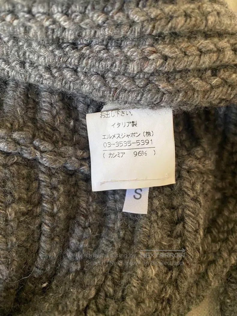 Hermes Hermes Grey Thick Hand Cashmere Sweater Size S / US 4 / IT 40 - 6 Thumbnail