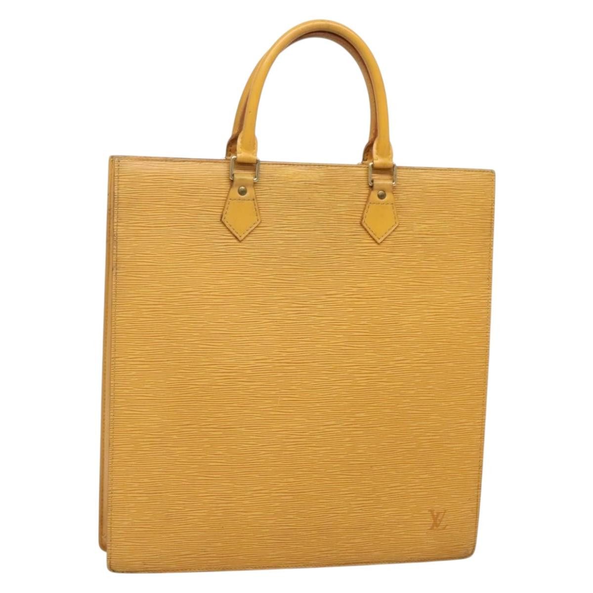 Louis Vuitton LOUIS VUITTON Epi Sac Plat Hand Bag Yellow M52079 Size ONE SIZE - 1 Thumbnail