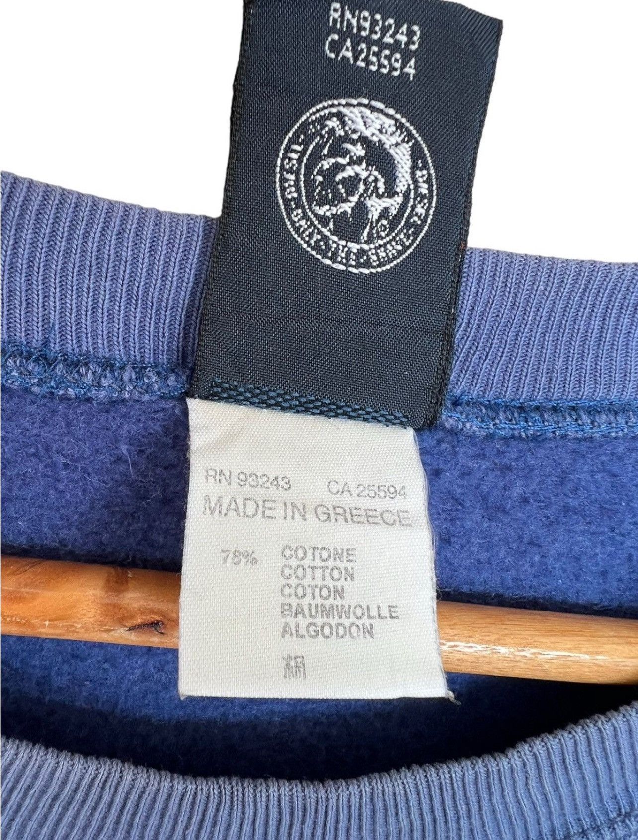 Diesel × JNCO × Vintage Y2K Diesel Spellout Logo Sweatshirt Size US L / EU 52-54 / 3 - 7 Thumbnail