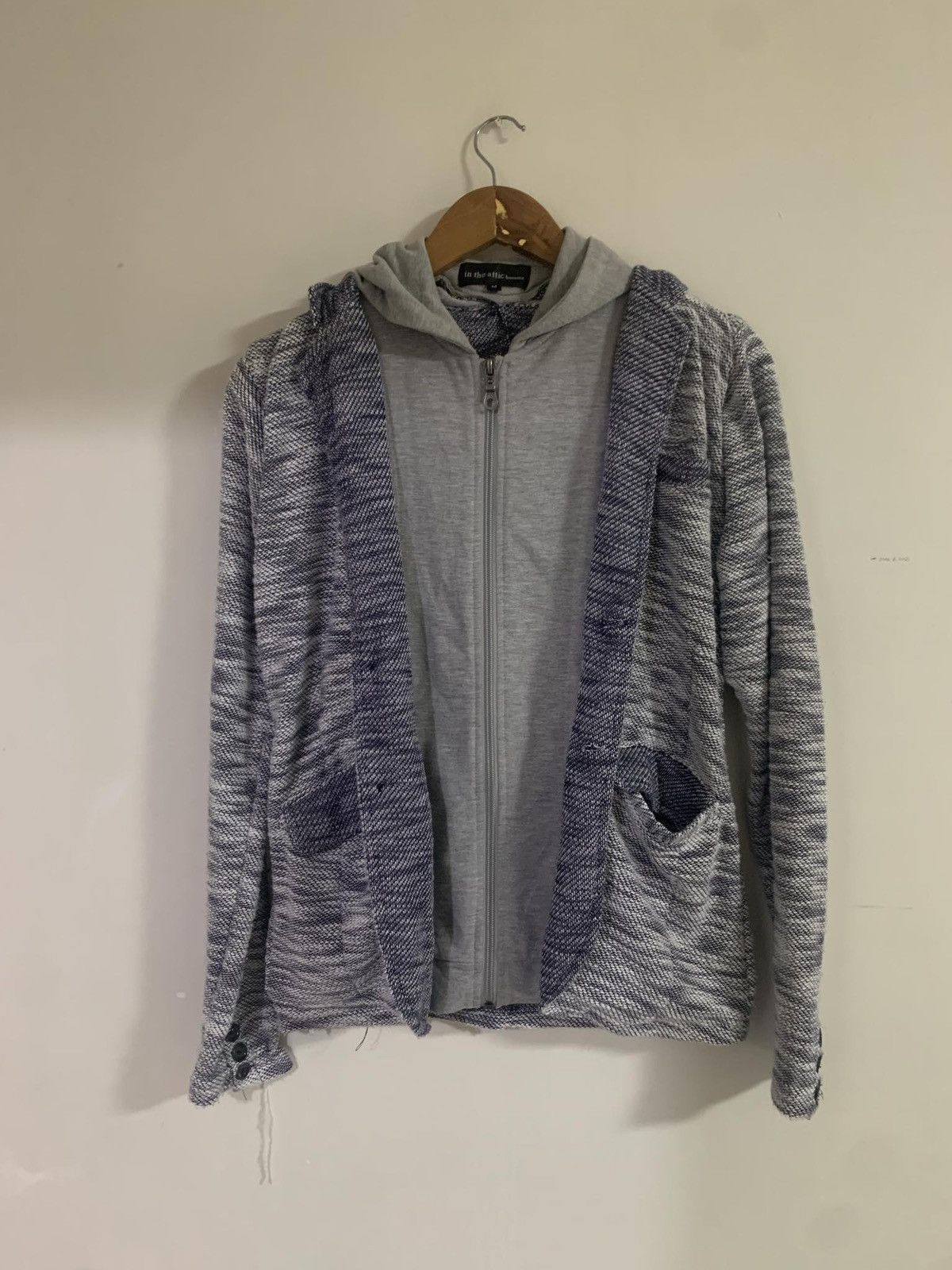 In The Attic × Japanese Brand × Vintage In The Attic Homme Double Layer Hooded Jacket Size US M / EU 48-50 / 2 - 5 Thumbnail