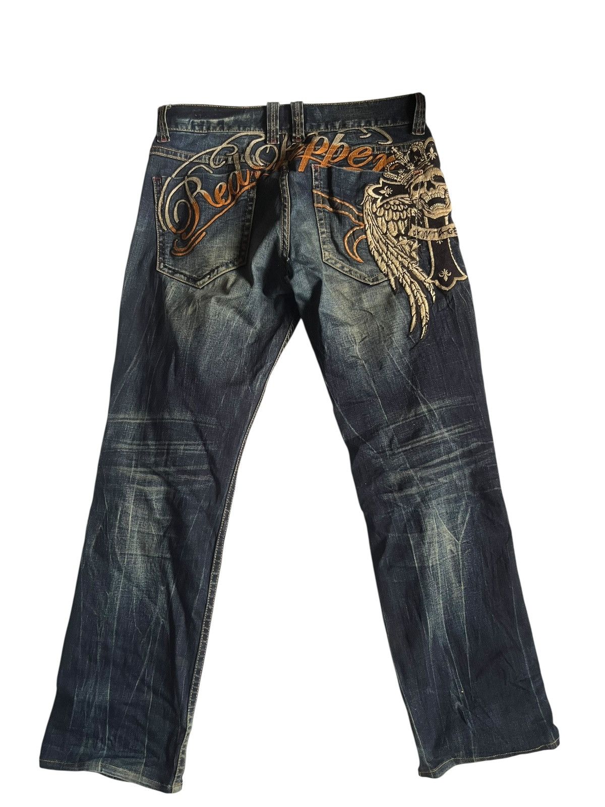 If Six Was Nine Red Pepper Native Skull Punk rockabilly pants Size US 32 / EU 48 - 1 Thumbnail