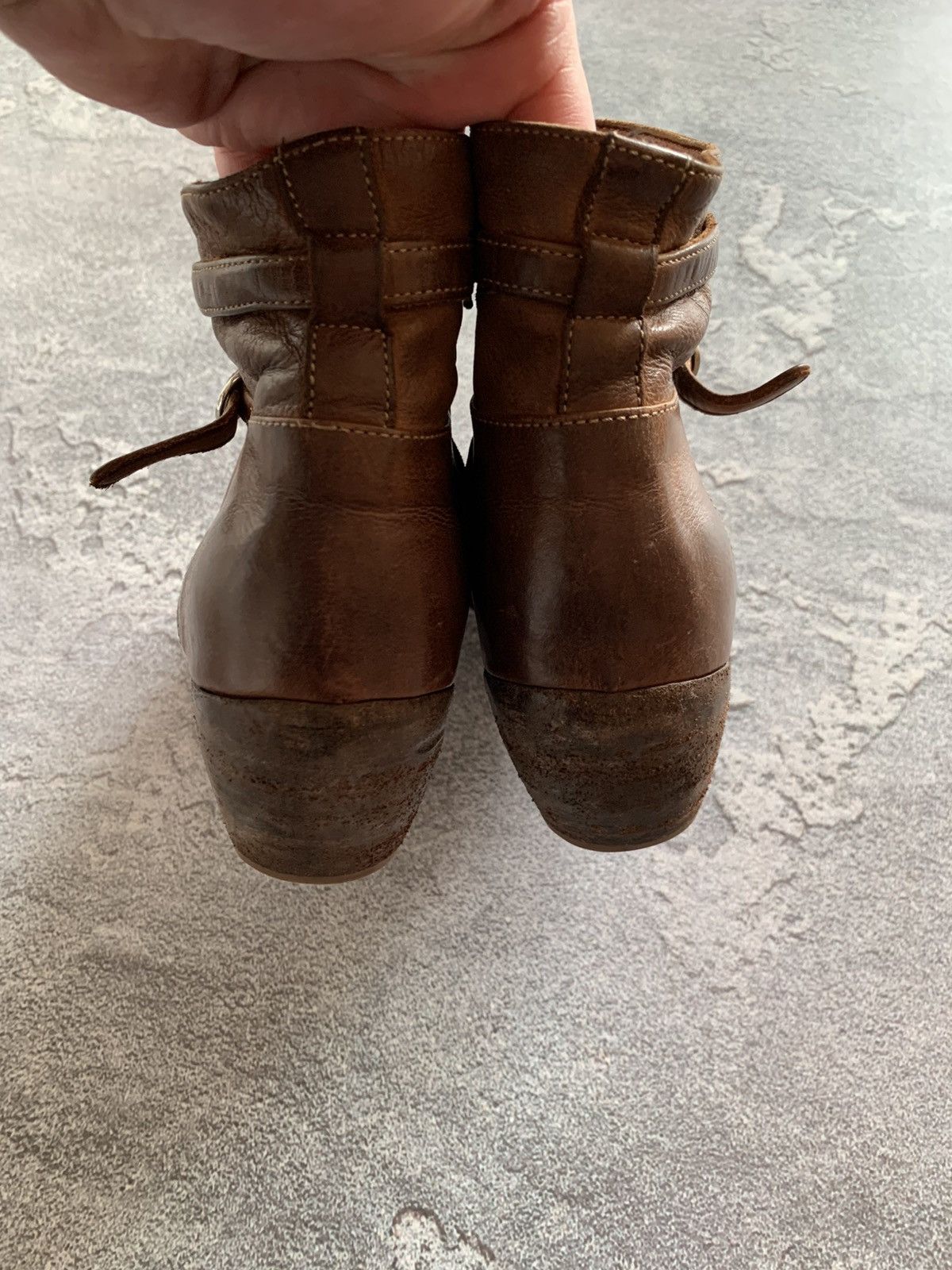 Leather × Officine Creative Officine Creative Brown Leather Avant Garde Boots size 40 Size US 10 / IT 40 - 12 Thumbnail