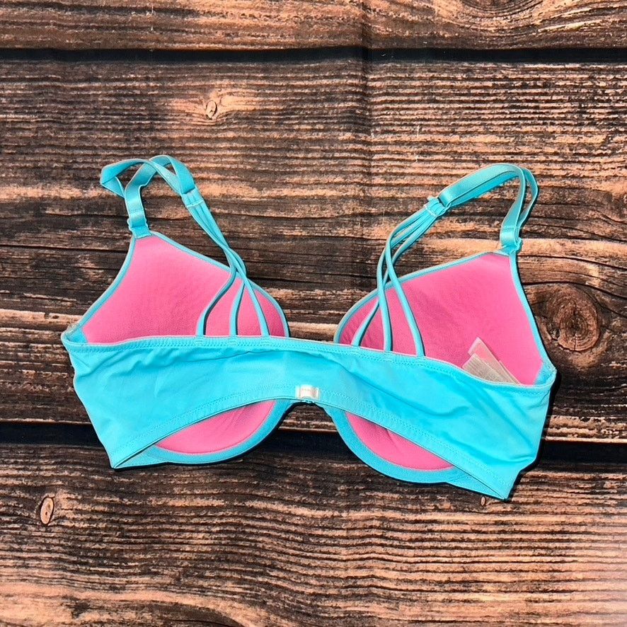 Victoria's Secret Victoria's Secret PINK Push Up Bra 36D Blue Strappy Back Size ONE SIZE - 5 Thumbnail