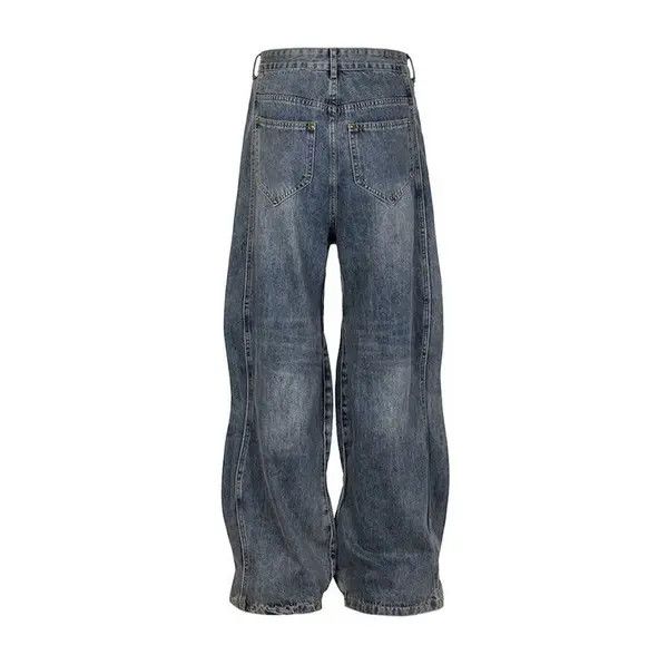 Other Blue Washed Twisted Wave Baggy jeans Size US 34 / EU 50 - 4 Thumbnail
