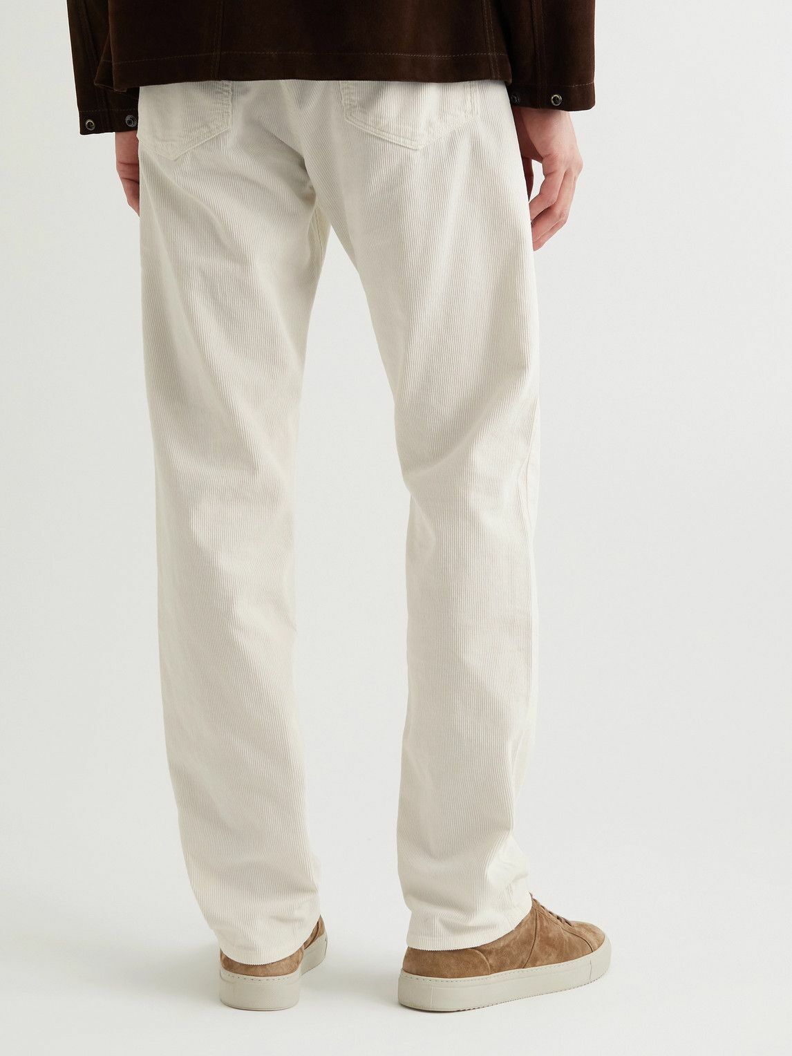 Officine Generale o1mle1025 James Pigment Dyed Straight Leg Jeans in White Size US 34 / EU 50 - 4 Thumbnail