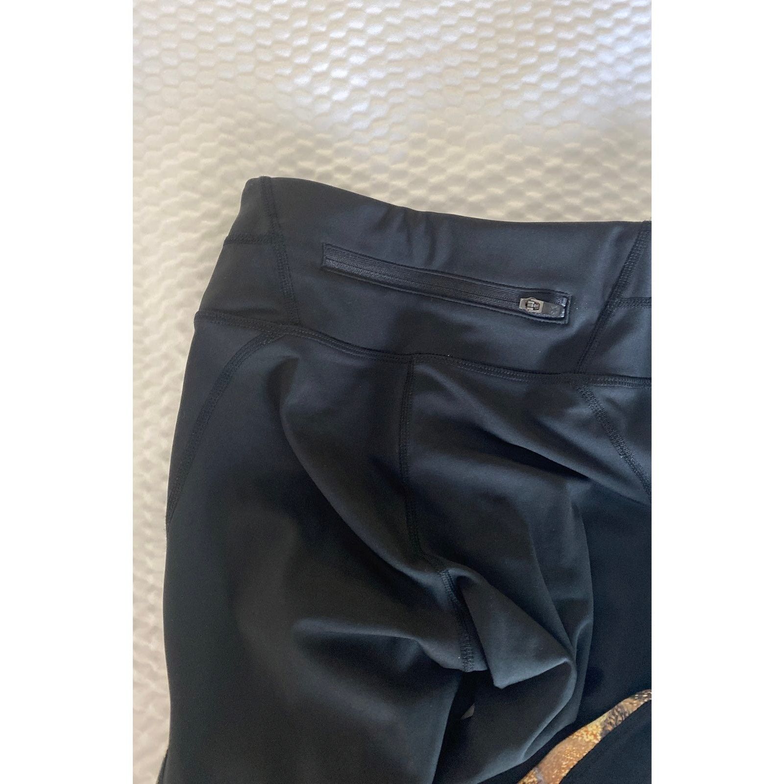 Athleta Athleta Asym Black Leggings Size 24" / US 00 / IT 34 - 4 Thumbnail