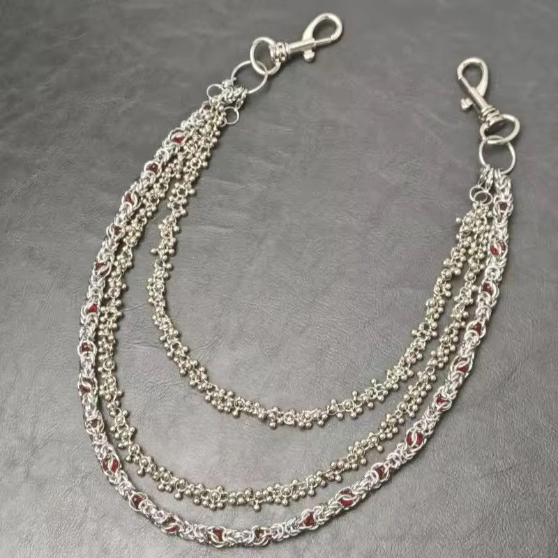 Japanese Brand Layers Round Bead Wallet Pant Chain Size ONE SIZE - 1 Thumbnail
