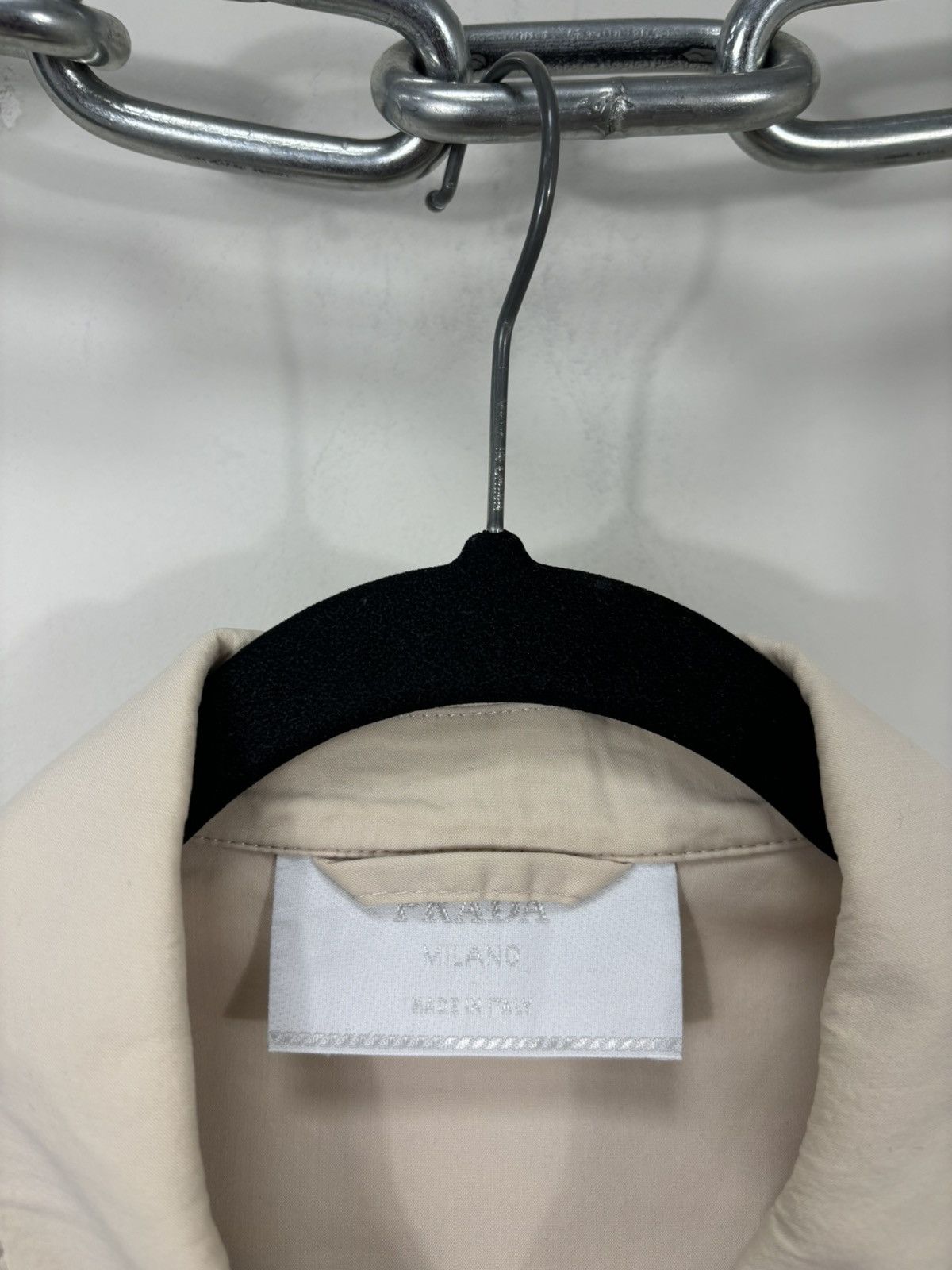 Prada Prada Women’s Cream Multipocket Cotton Nylon Collared Jacket Size M / US 6-8 / IT 42-44 - 13 Thumbnail