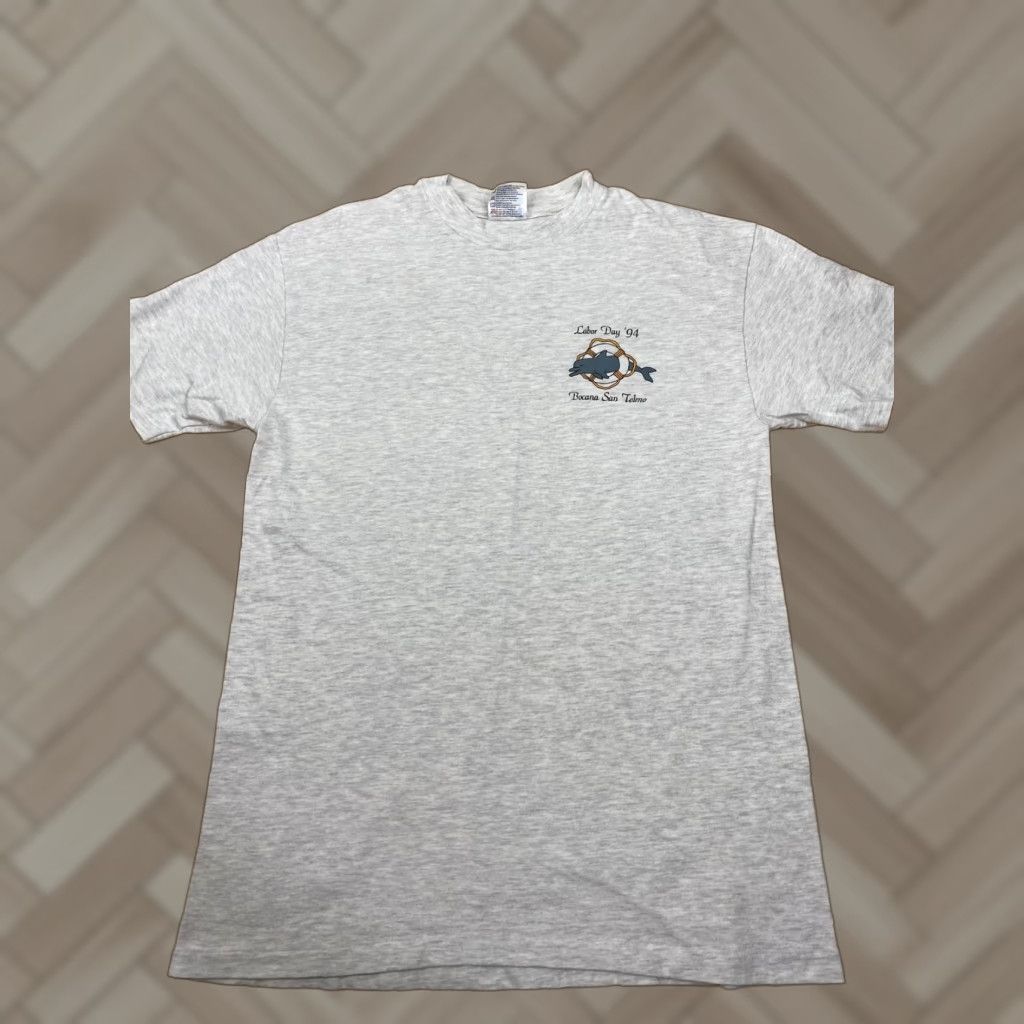 Hanes VTG Hanes Labor Day 94 Bocana San Telmo Gray T Shirt M USA Unisex Short Sleeve Regular Size Hanes Shirt Mens Womens Boys Girls Size US M / EU 48-50 / 2 - 1 Thumbnail