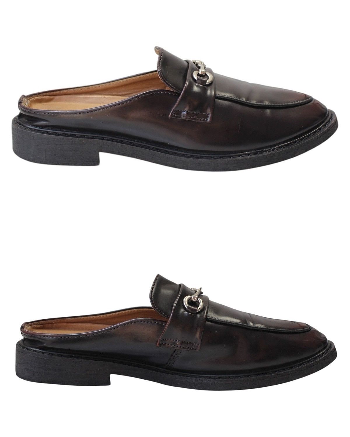 Vintage SS2018 FEETJOY BURGUNDY BIT LOAFER MULES Size US 8 / EU 41 - 3 Thumbnail