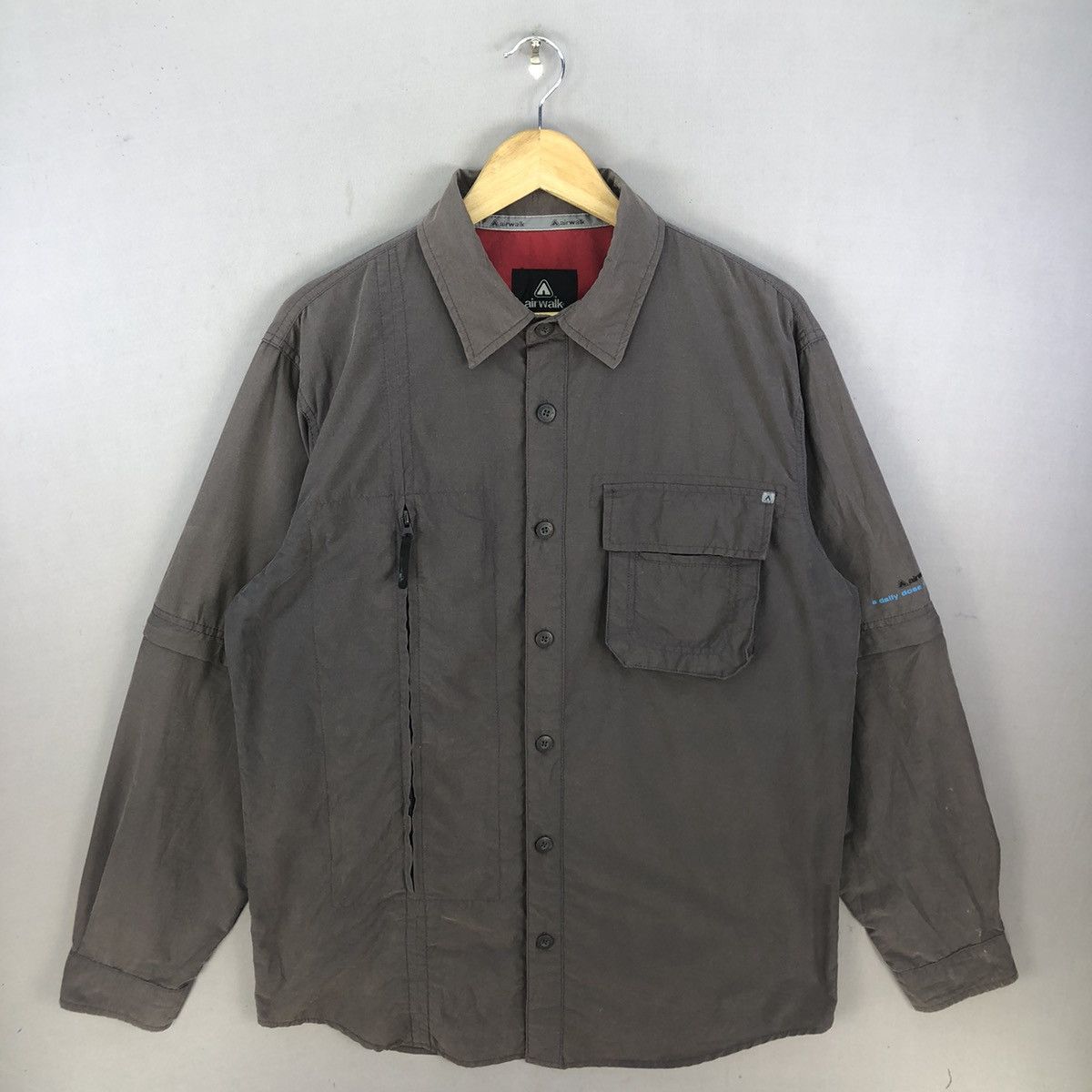 Airwalk Vintage 90’s Airwalk Utility Button Up Shirt Size US L / EU 52-54 / 3 - 1 Thumbnail
