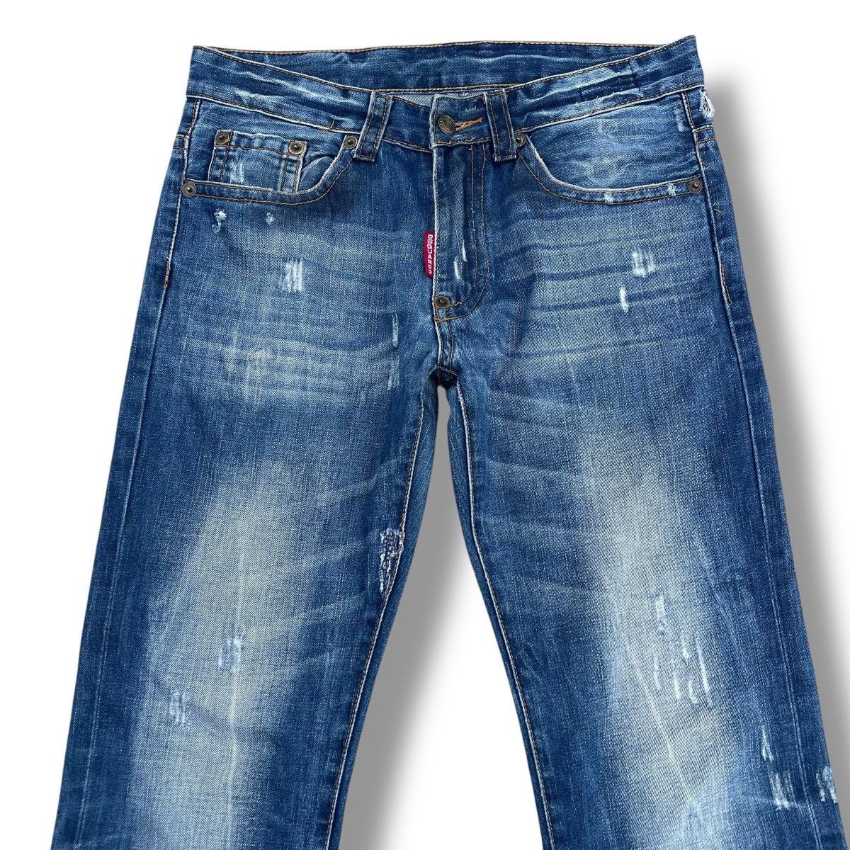 Dsquared2 DSQUARED2 WASHED DISTRESSED DENIM PANTS Size US 30 / EU 46 - 3 Thumbnail