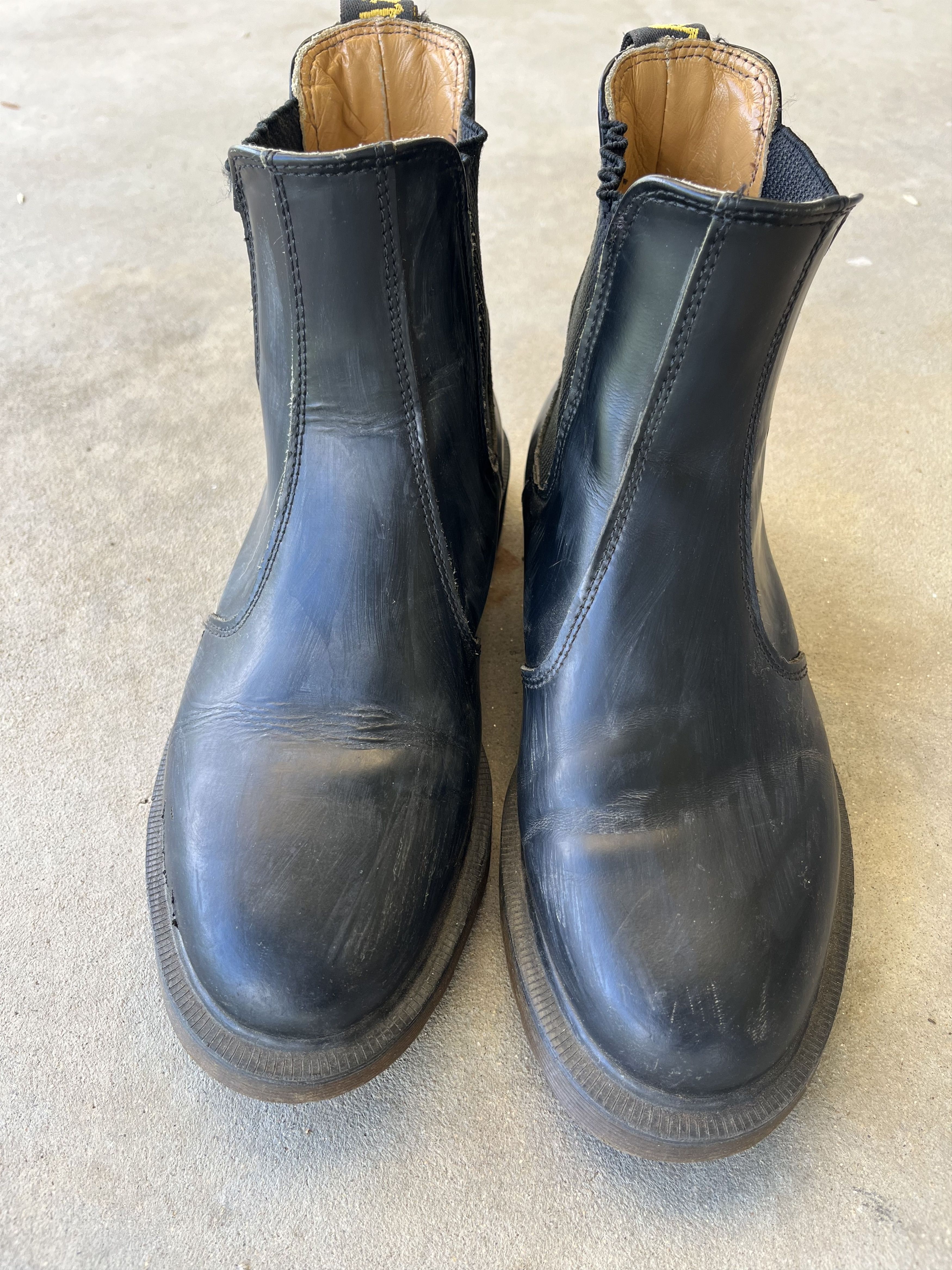 image of Dr Martens Made In Uk 2976 Black Leather Chelsea Boots, Men's