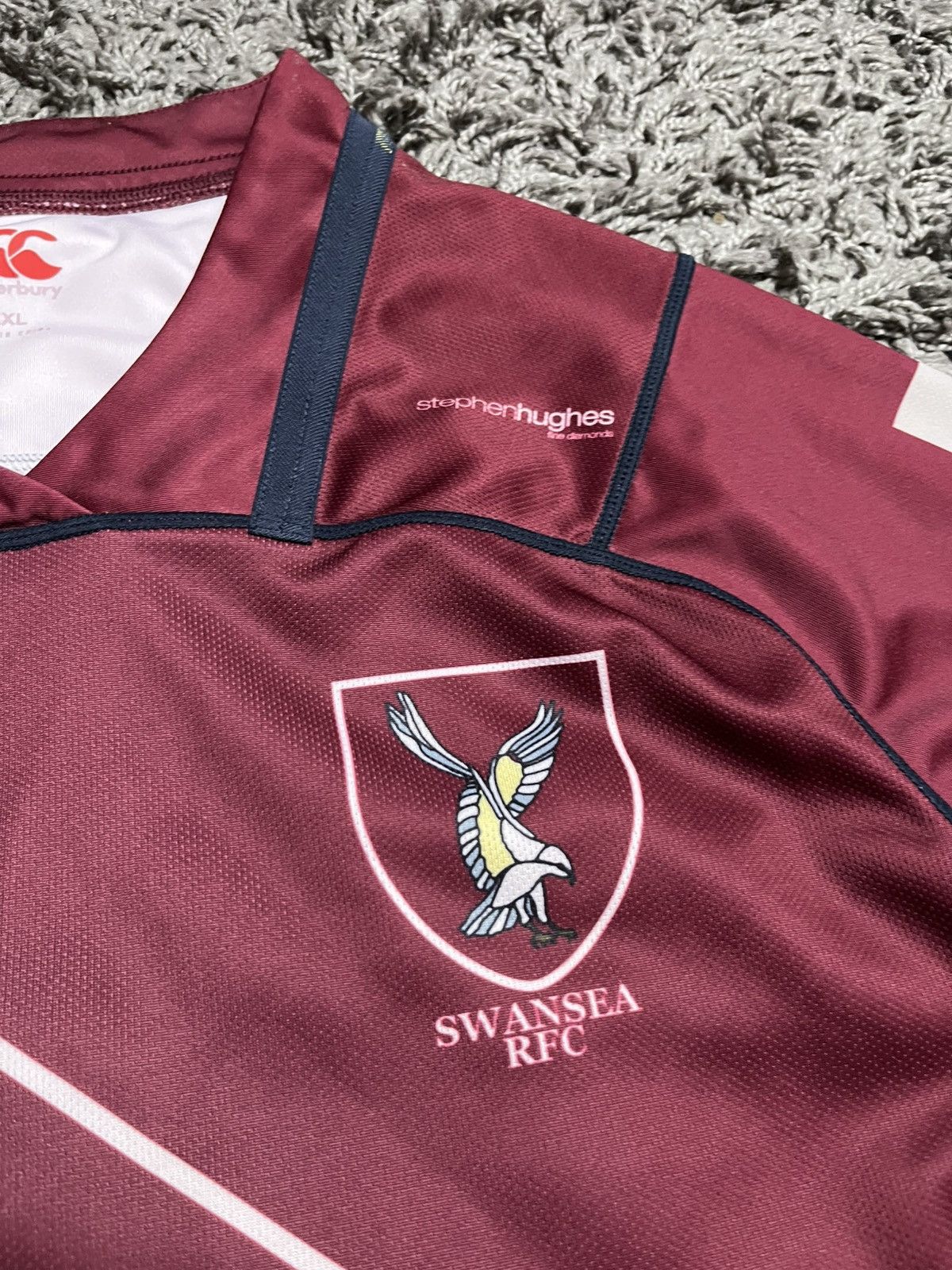Canterbury of New Zealand Canterbury Vapodri Swansea RFC Rugby Shirt - Size 2XL Size US XXL / EU 58 / 5 - 7 Thumbnail