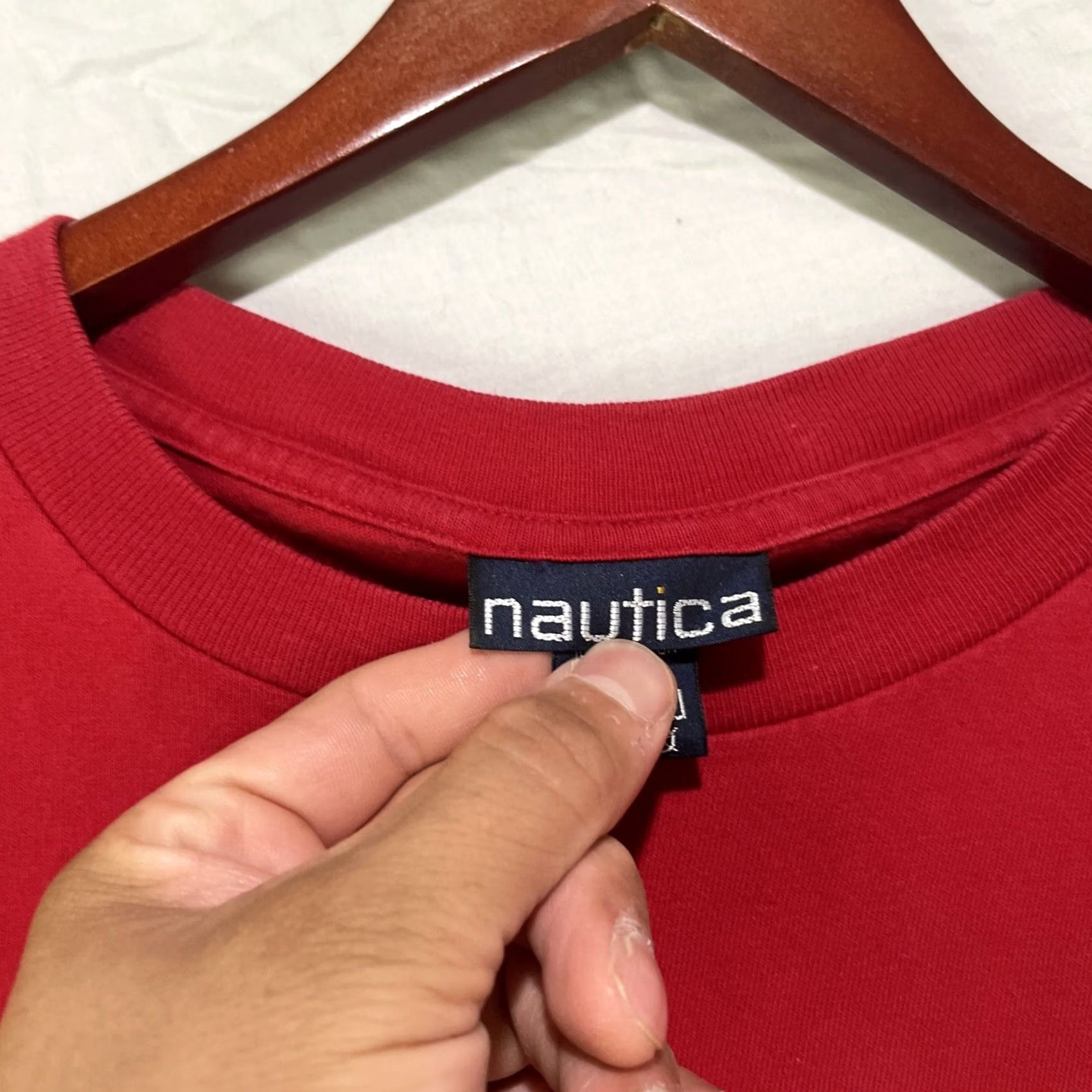 Nautica VINTAGE Nautica Shirt Mens XL Red Sailing Flags Nautical Preppy Made In USA Size US XL / EU 56 / 4 - 5 Thumbnail