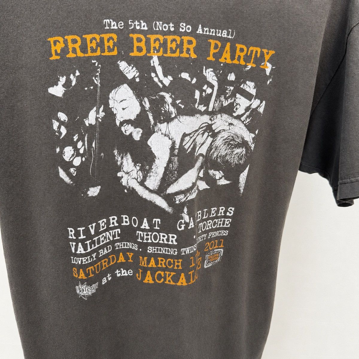 Band Tees Riverboat Gamblers Valient Thorr Torche 2011 Free Beer Party Size US M / EU 48-50 / 2 - 2 Thumbnail