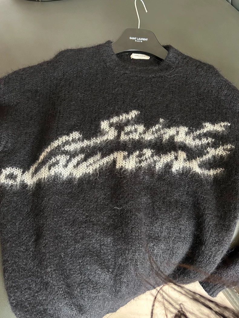 Yves Saint Laurent Saint laurent 22FW Letter Logo Sweater 2503-Nextarrow Size US S / EU 44-46 / 1 - 3 Thumbnail