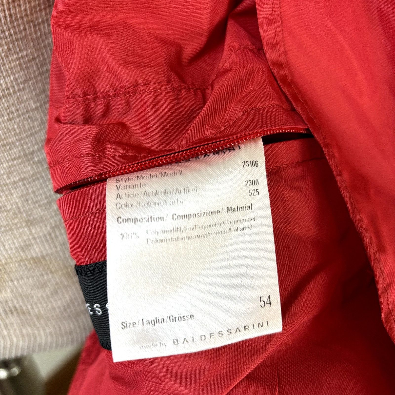 Baldessarini Baldessarini Size 54 Men's Red Windbreaker Full Zip Jacket M Size US L / EU 52-54 / 3 - 7 Thumbnail