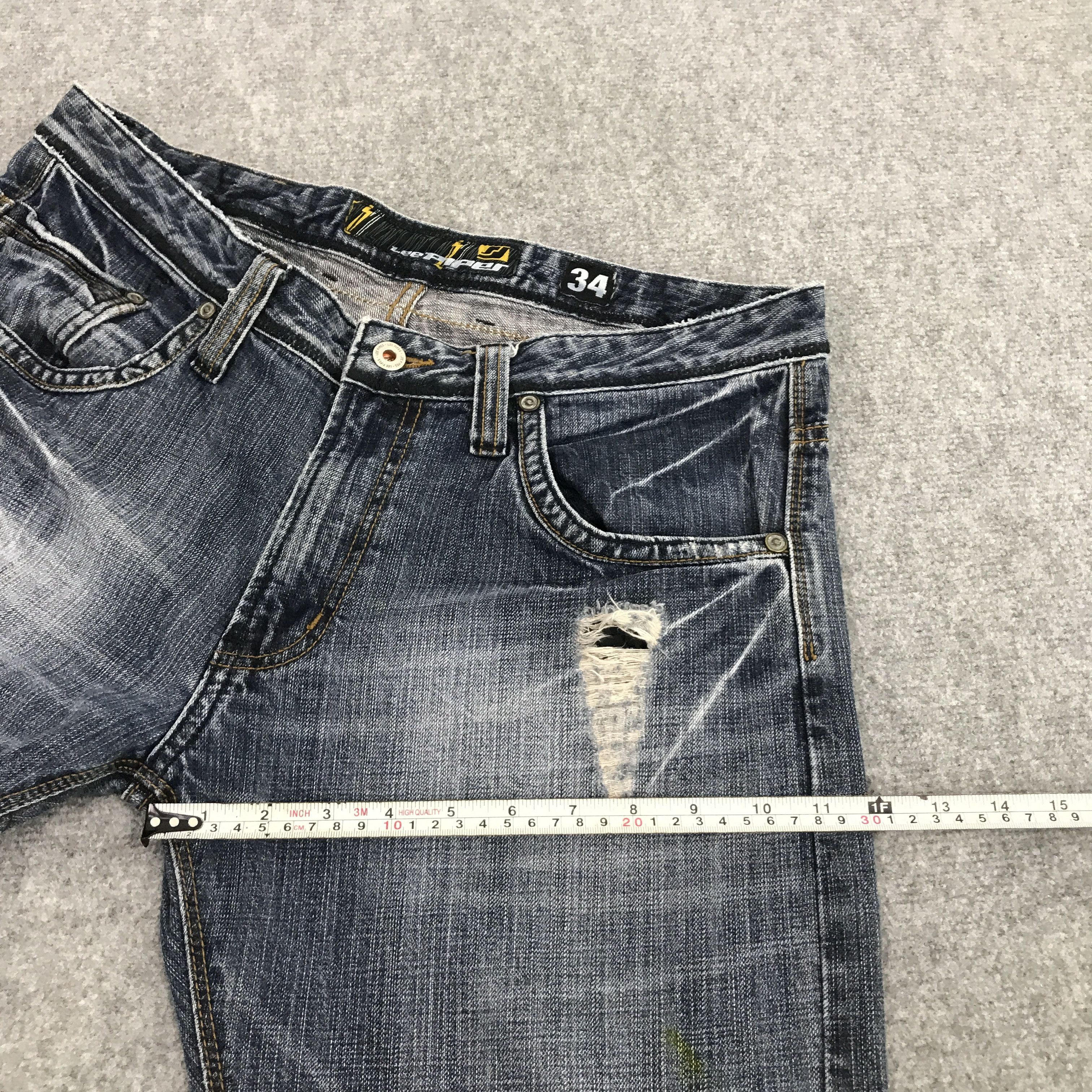 Japanese Brand × Lee Japan style denim Lee distressed jean pants Size US 34 / EU 50 - 12 Thumbnail